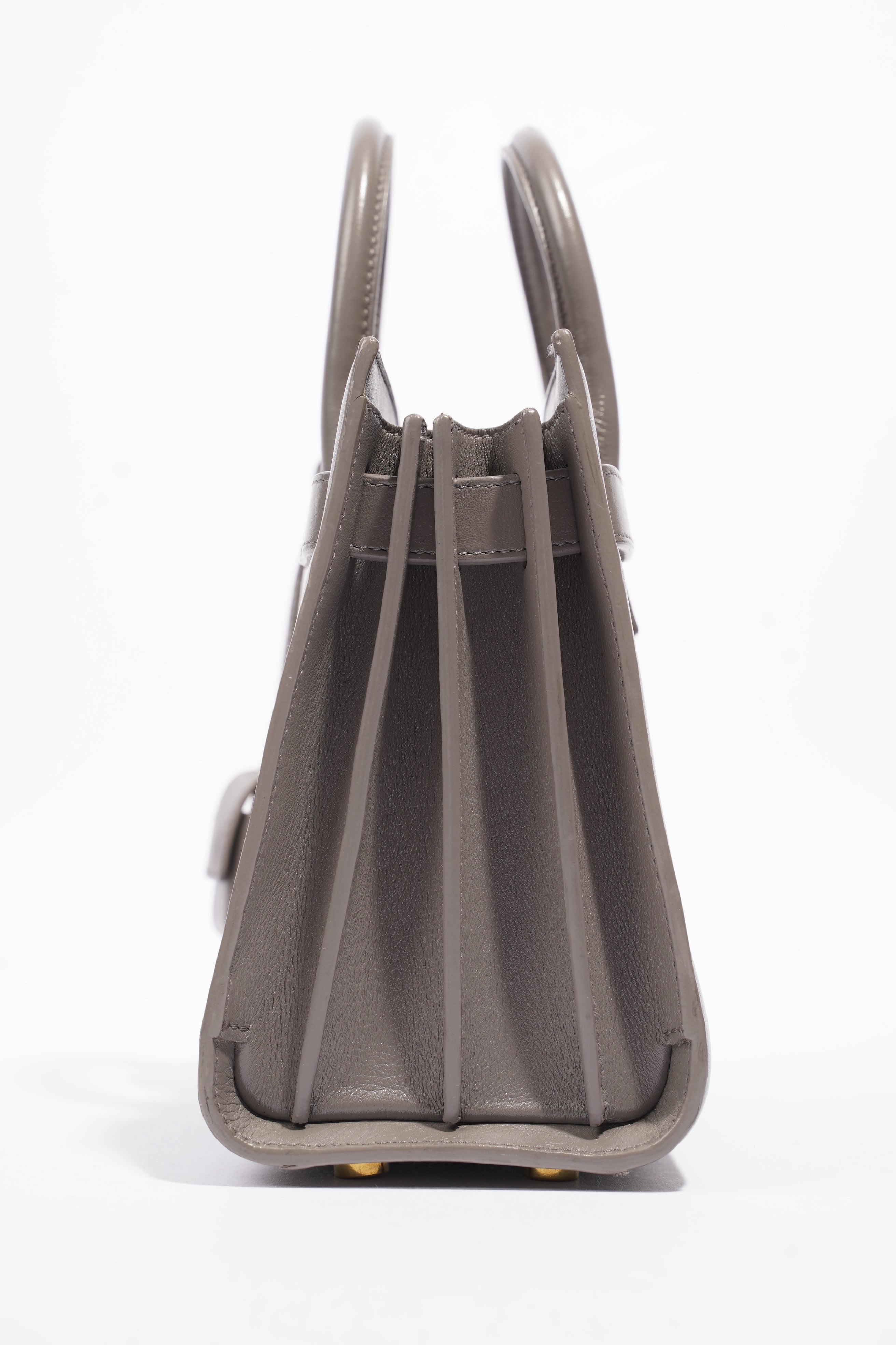 Saint Laurent Sac De Jour Grey Leather Nano