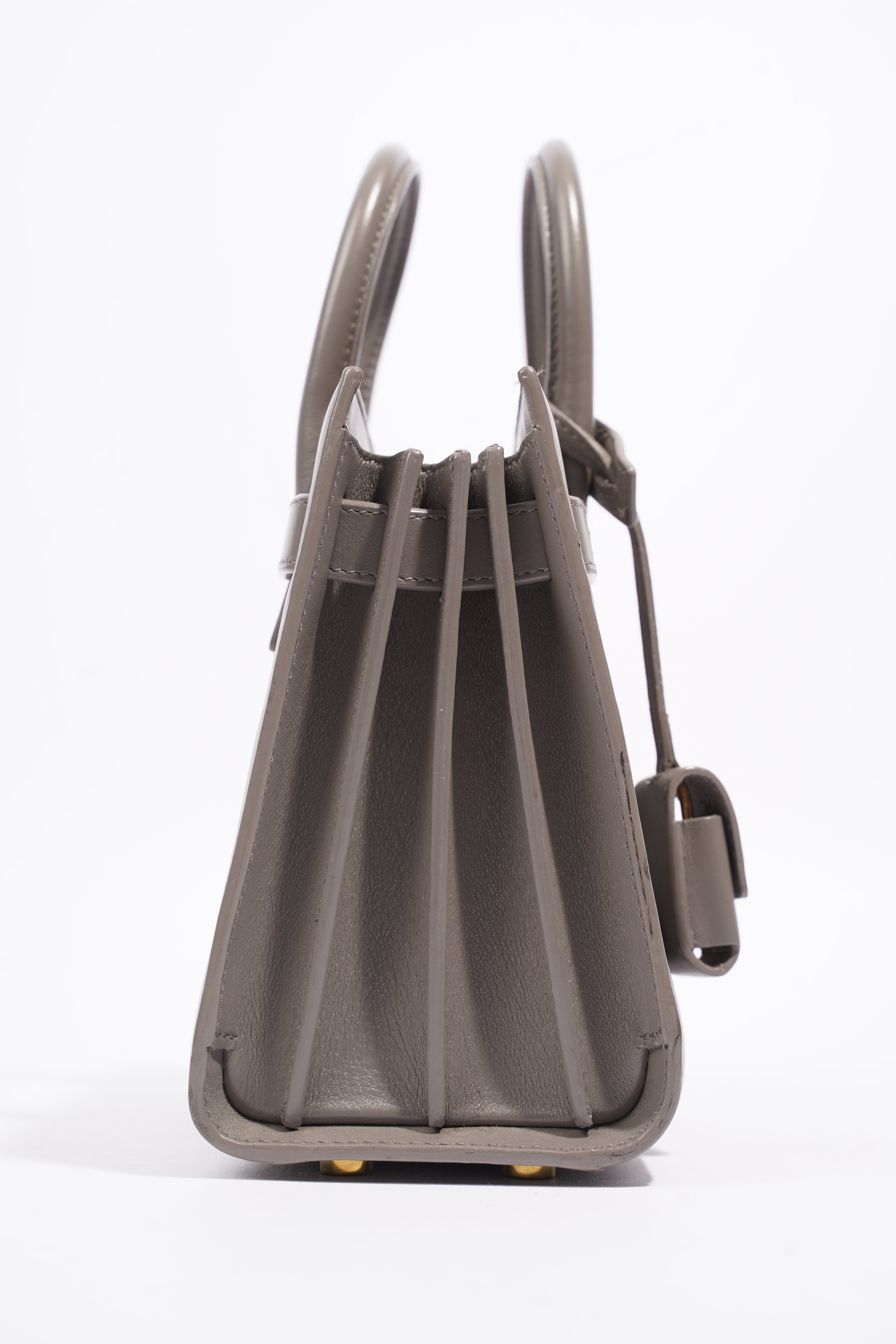 Saint Laurent Sac De Jour Grey Leather Nano