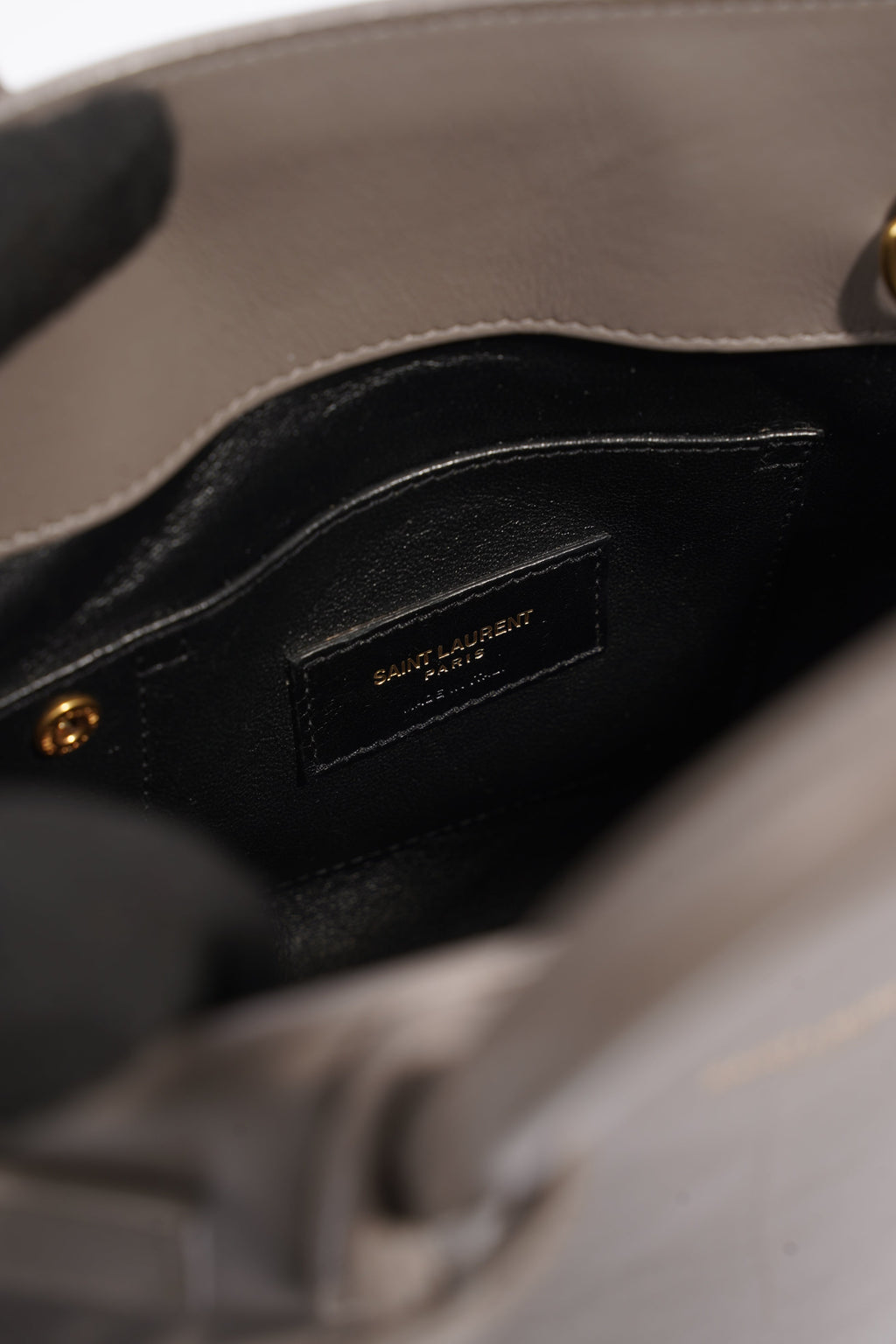 Saint Laurent Sac De Jour Grey Leather Nano