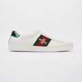 Gucci Ace Embroidered Bee White / Red / Green Leather EU 42 UK 8