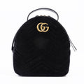 Gucci GG Marmont Matelasse Backpack Black Velvet