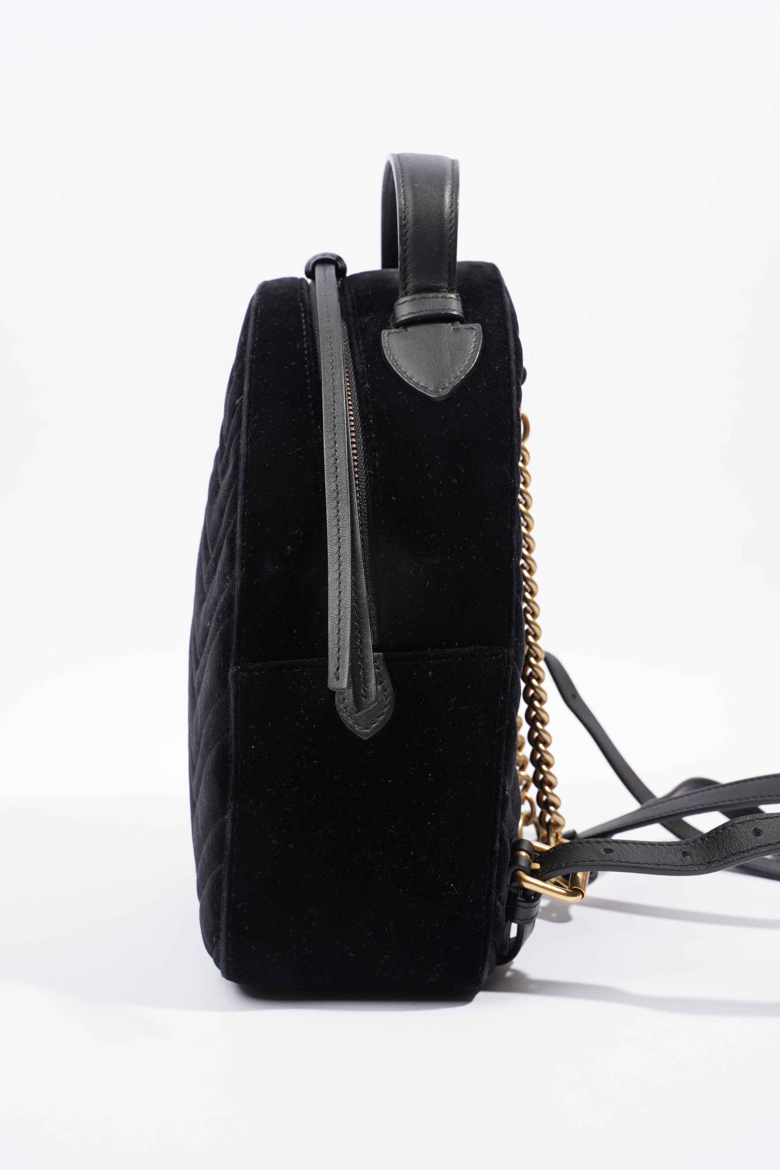 Gucci GG Marmont Matelasse Backpack Black Velvet