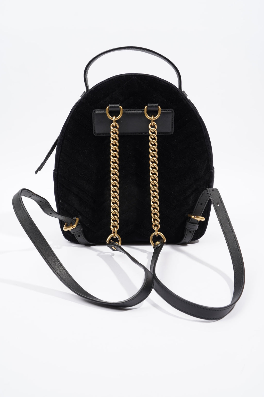 Gucci GG Marmont Matelasse Backpack Black Velvet