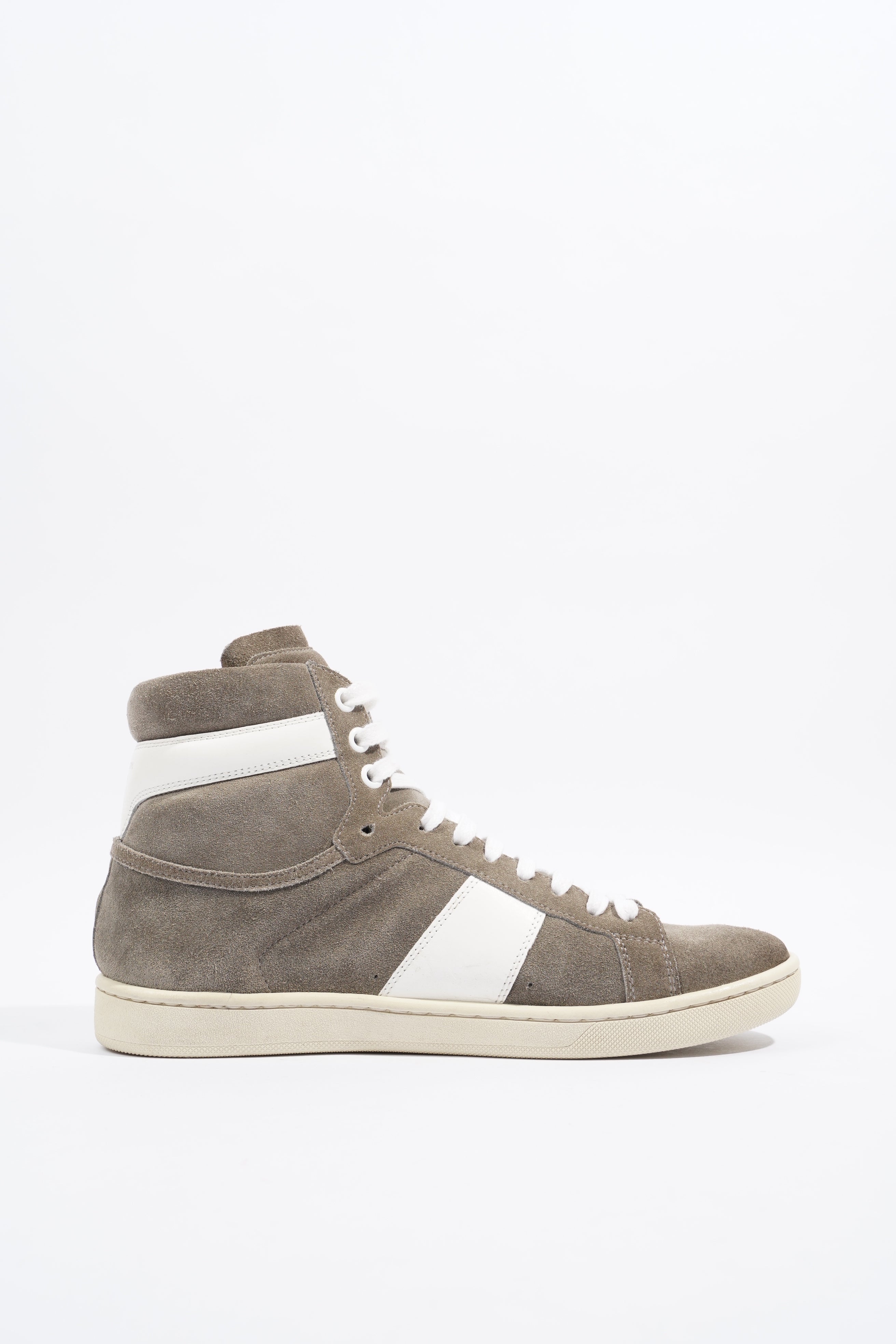 Saint Laurent Court Classic Grey / White Suede EU 38.5 UK 5.5