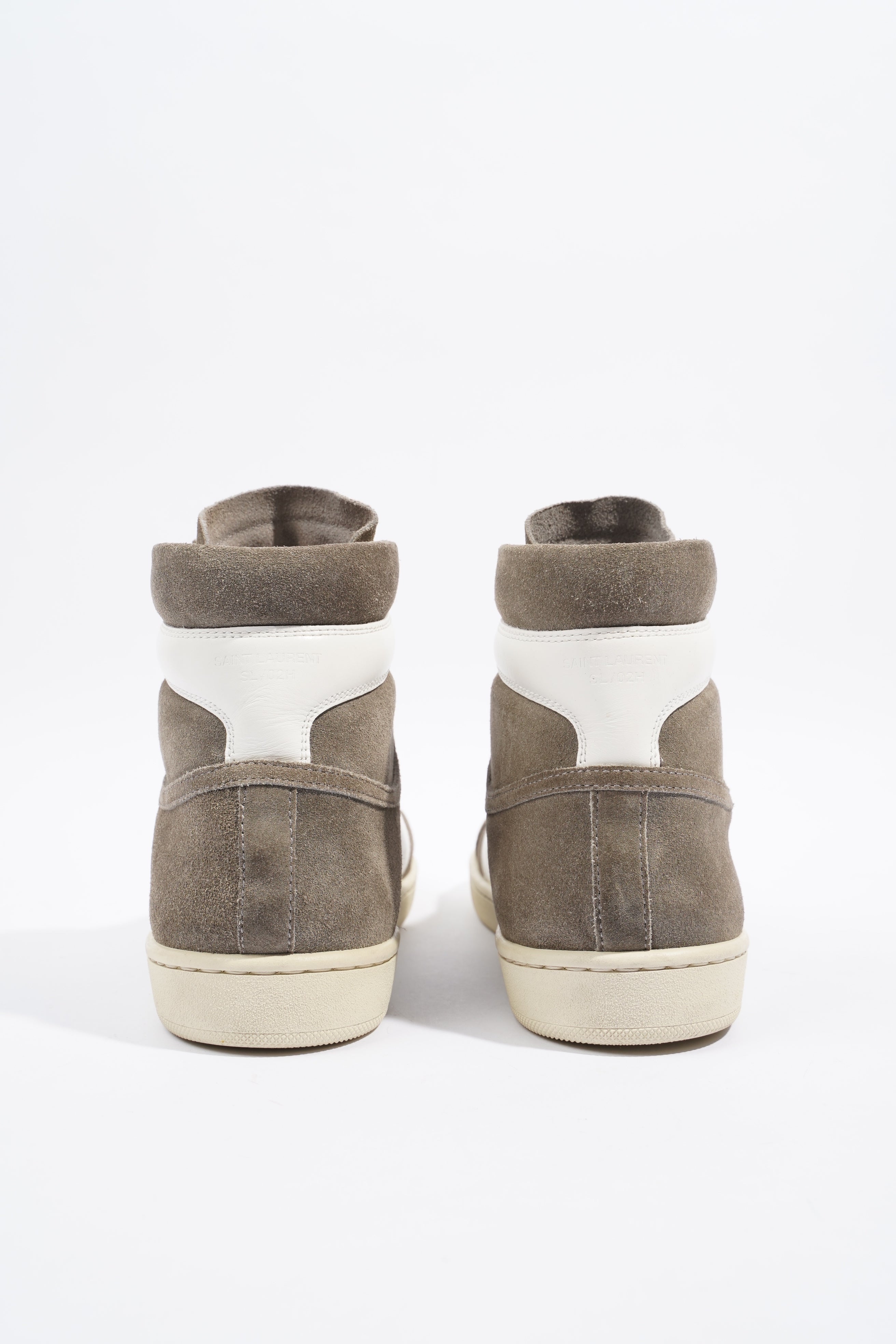 Saint Laurent Court Classic Grey / White Suede EU 38.5 UK 5.5