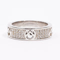 Fendi F Is Fendi Ring Silver Base Metal Medium