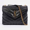Saint Laurent Lou Lou Black Leather Small