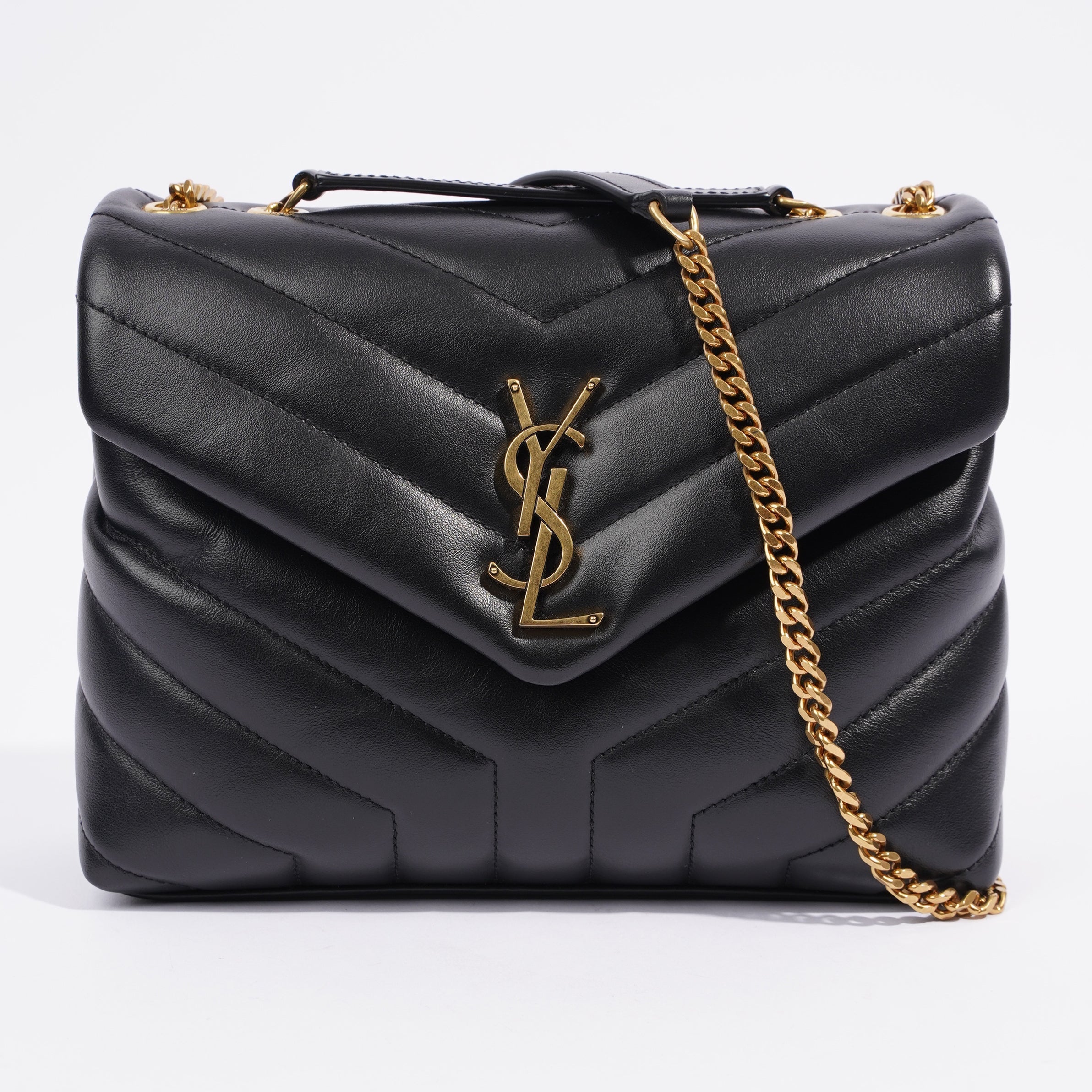 Saint Laurent Lou Lou Black Leather Small