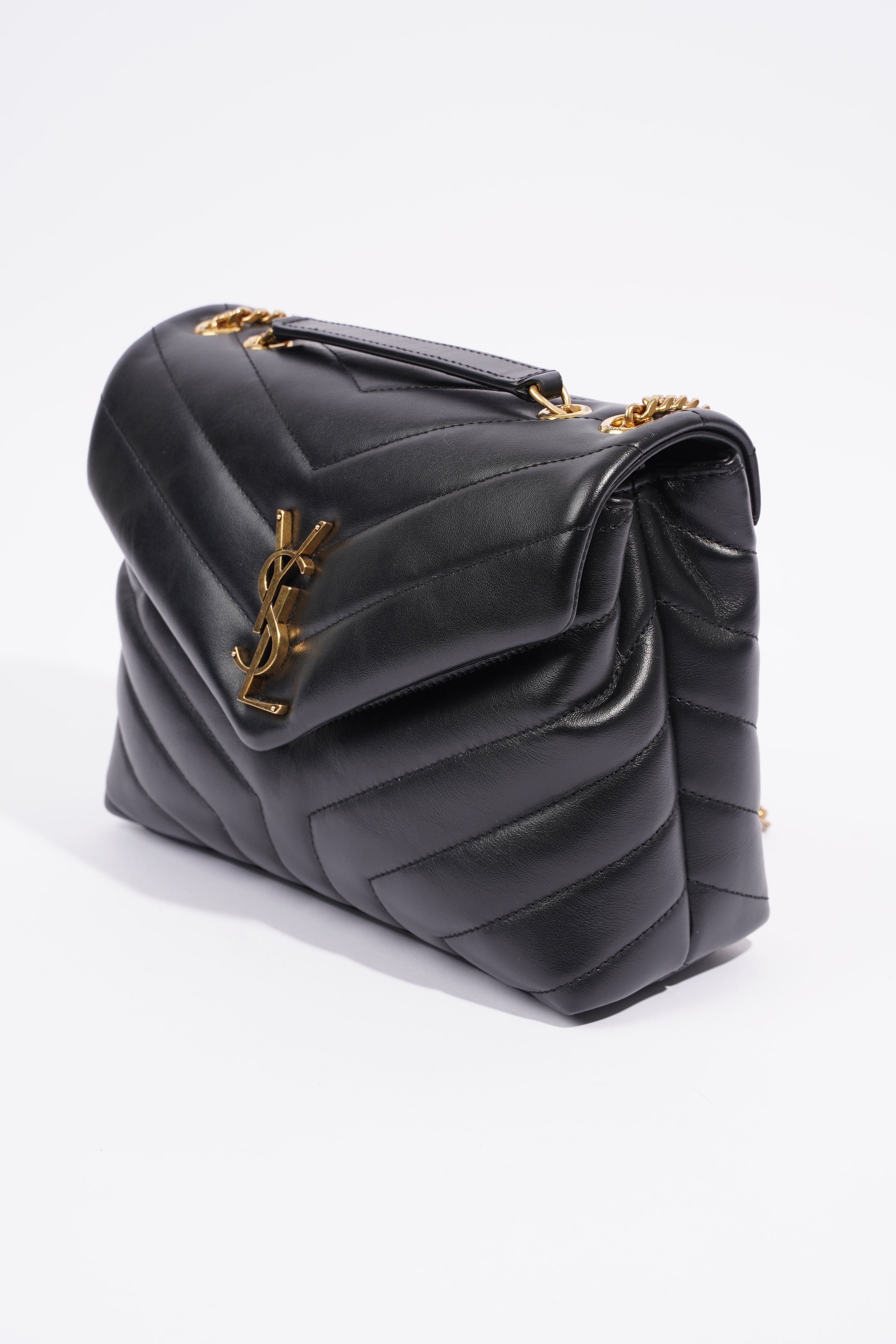 Saint Laurent Lou Lou Black Leather Small