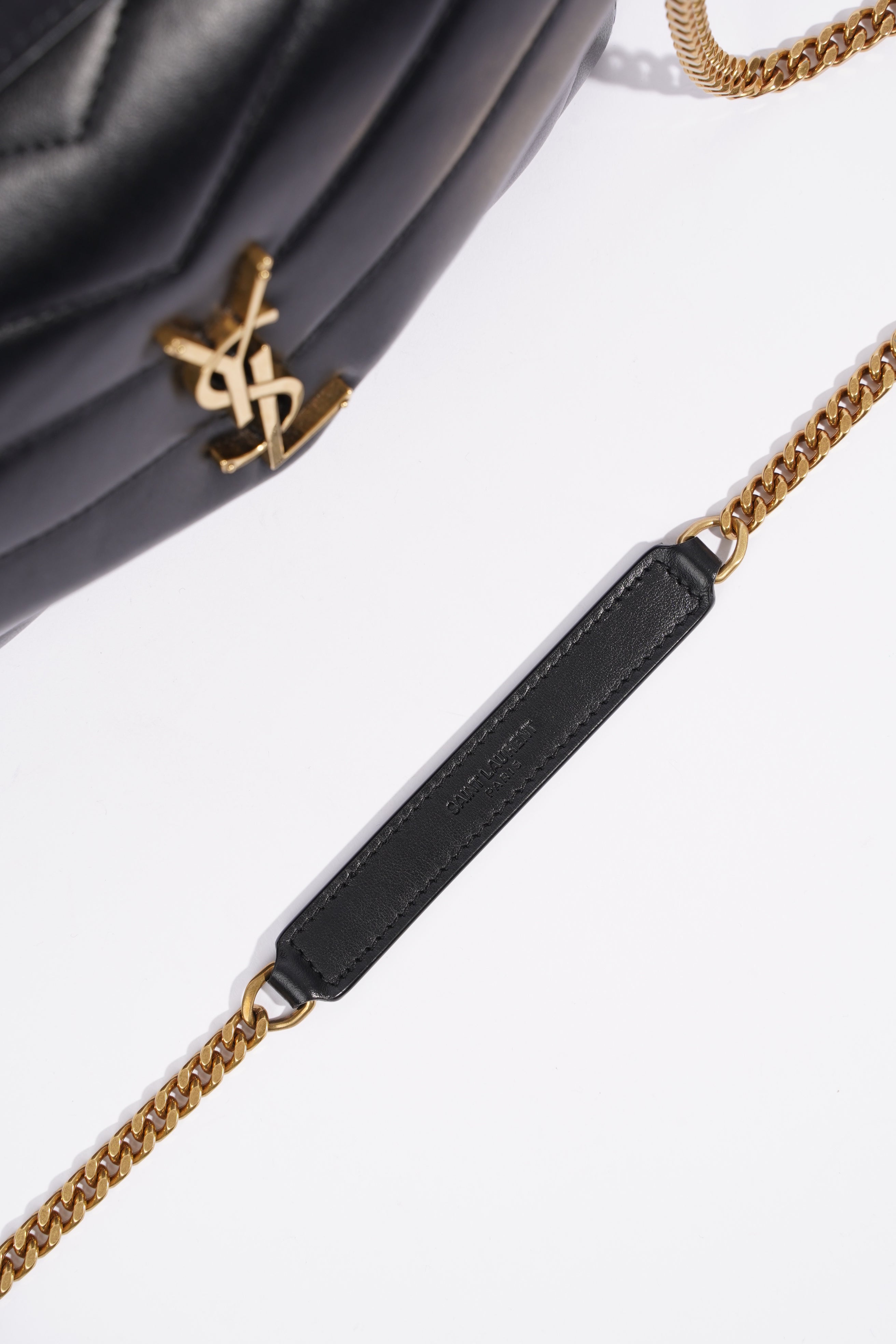 Saint Laurent Lou Lou Black Leather Small