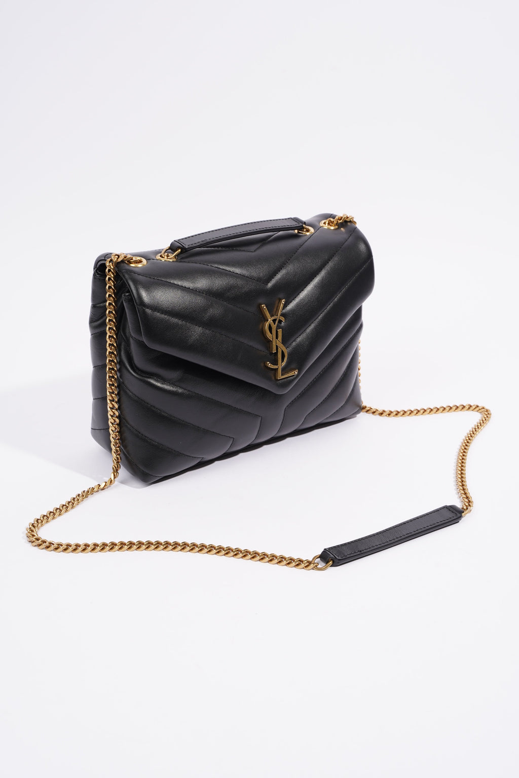 Saint Laurent Lou Lou Black Leather Small