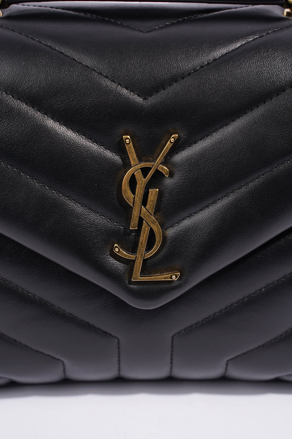 Saint Laurent Lou Lou Black Leather Small