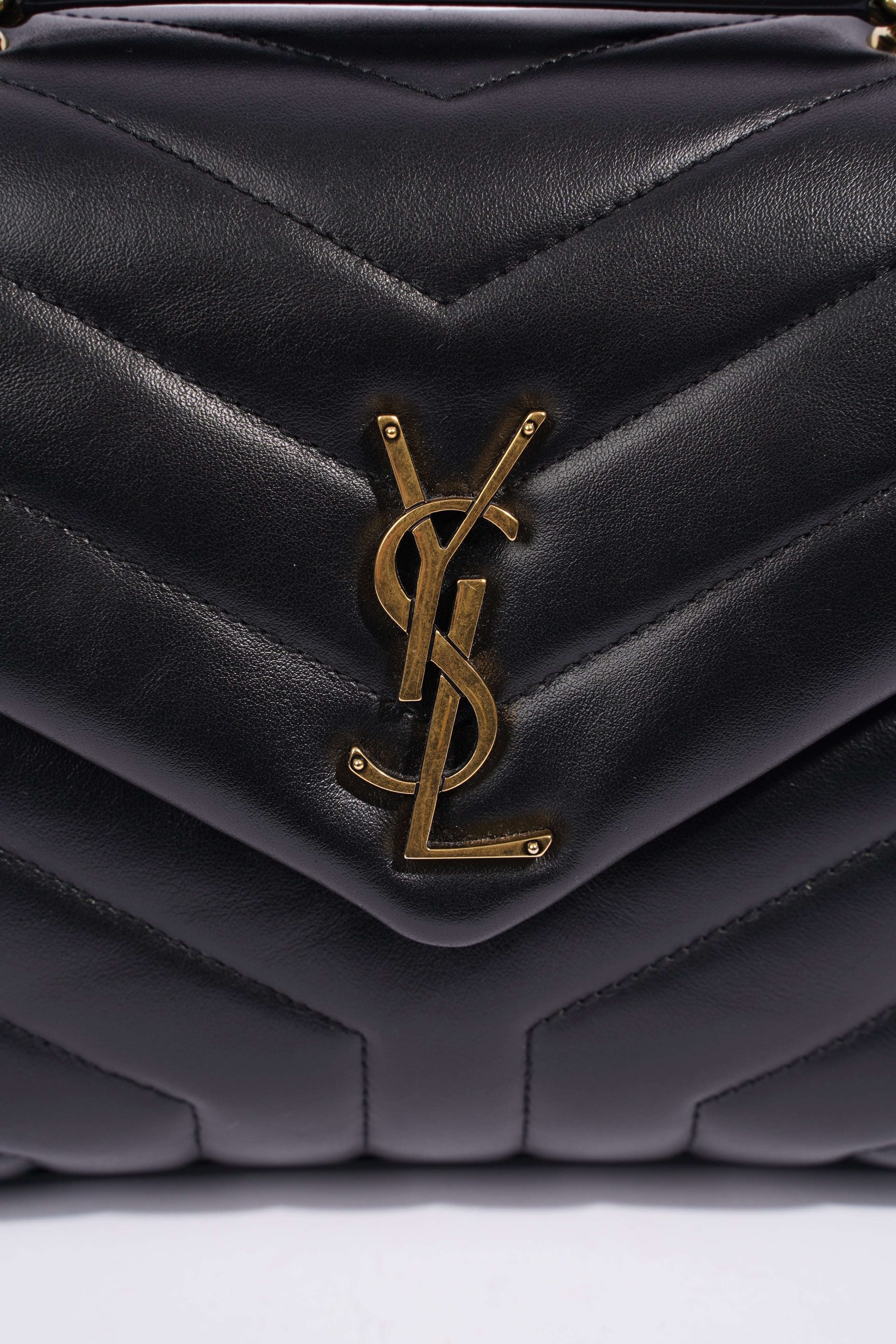 Saint Laurent Lou Lou Black Leather Small