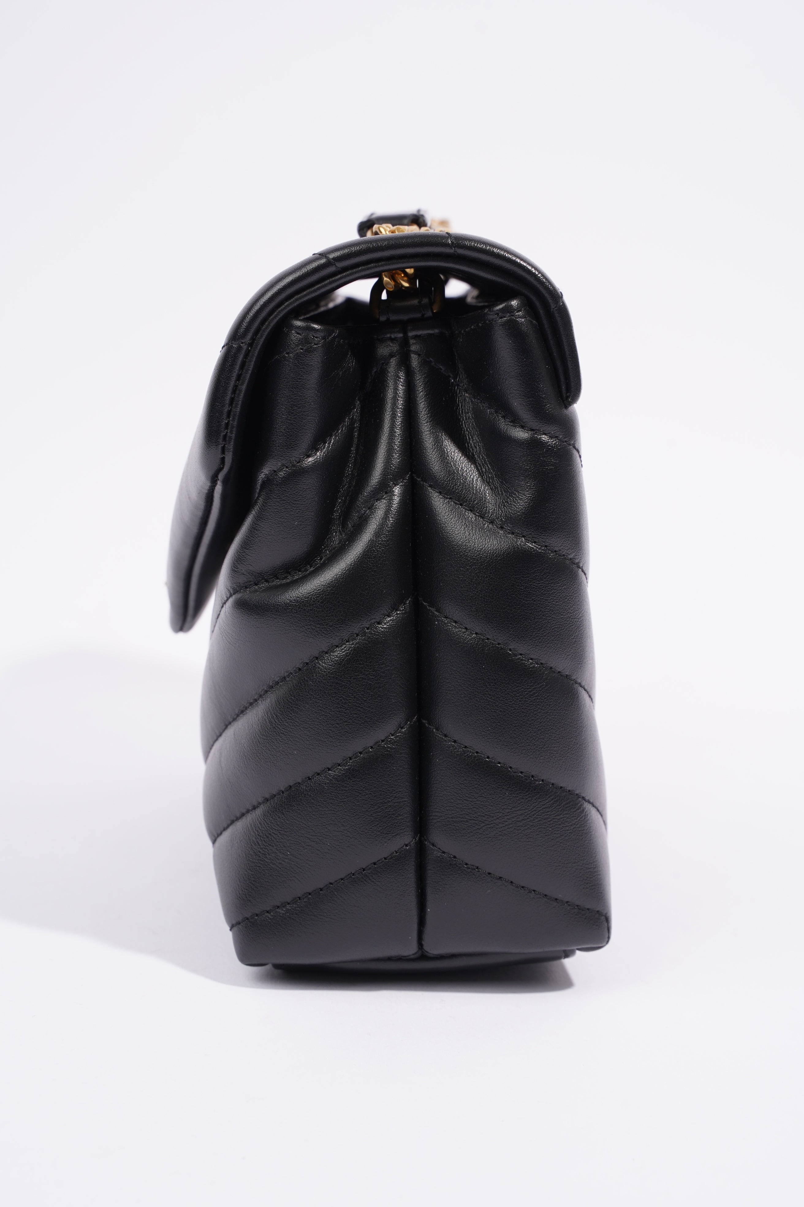 Saint Laurent Lou Lou Black Leather Small