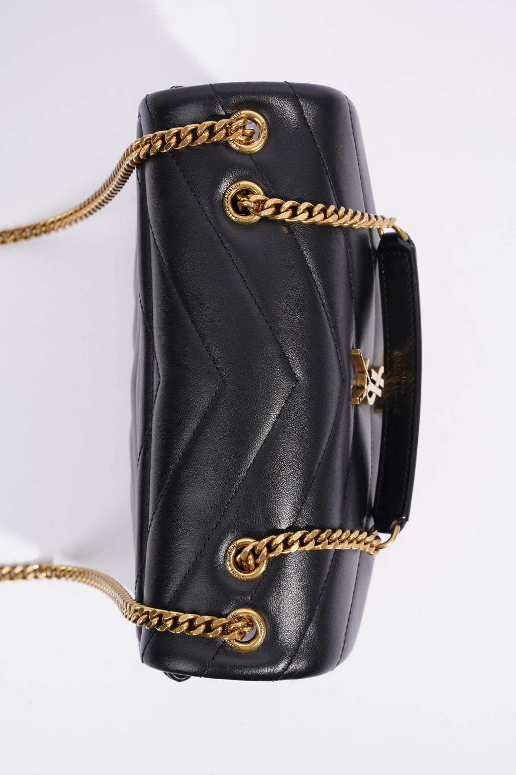 Saint Laurent Lou Lou Black Leather Small