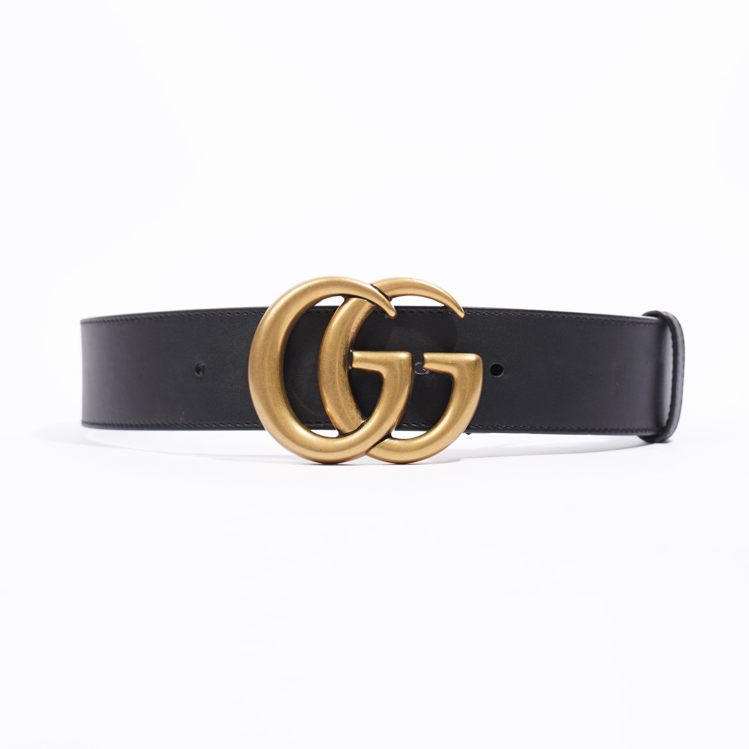 Gucci GG Marmont Belt Black Leather 70cm 28"