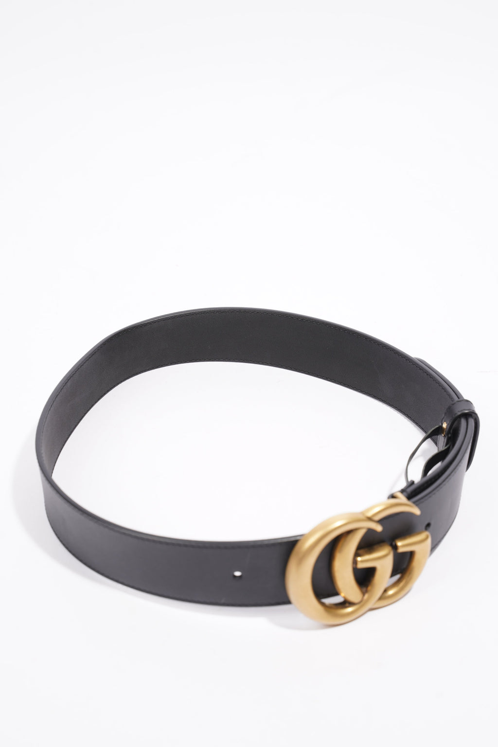 Gucci GG Marmont Belt Black Leather 70cm 28"