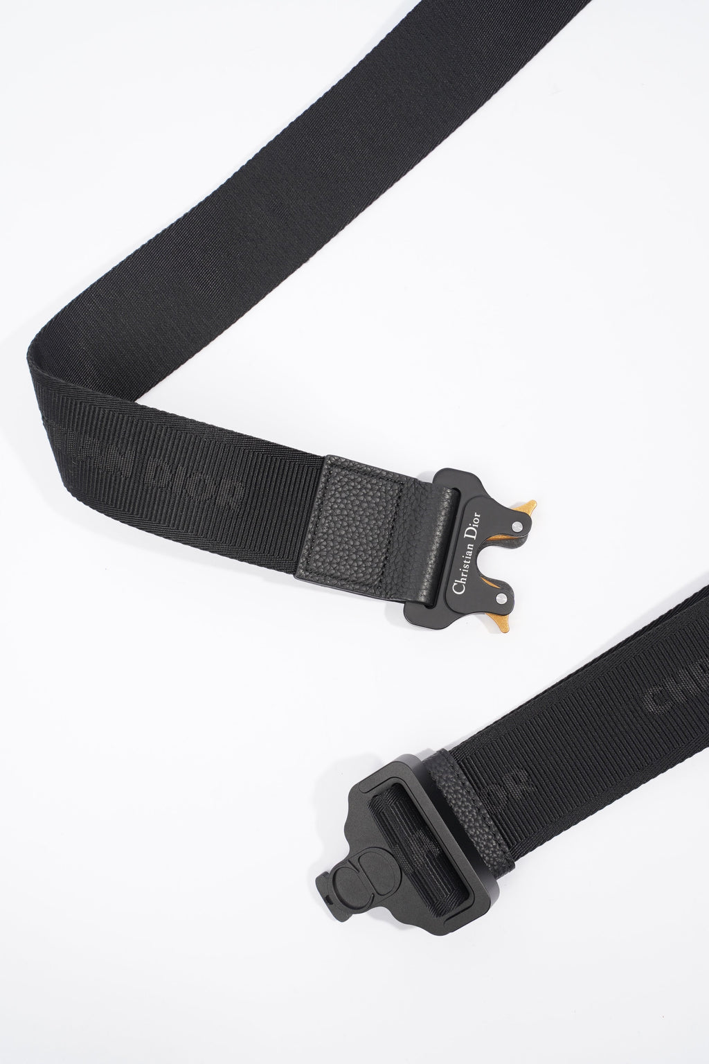 Christian Dior Saddle Black Grained Leather