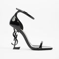 Saint Laurent Opyum Sandal 110 Black Patent Leather EU 38 UK 5