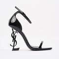 Saint Laurent Opyum Sandal 110 Black Patent Leather EU 37.5 UK 4.5