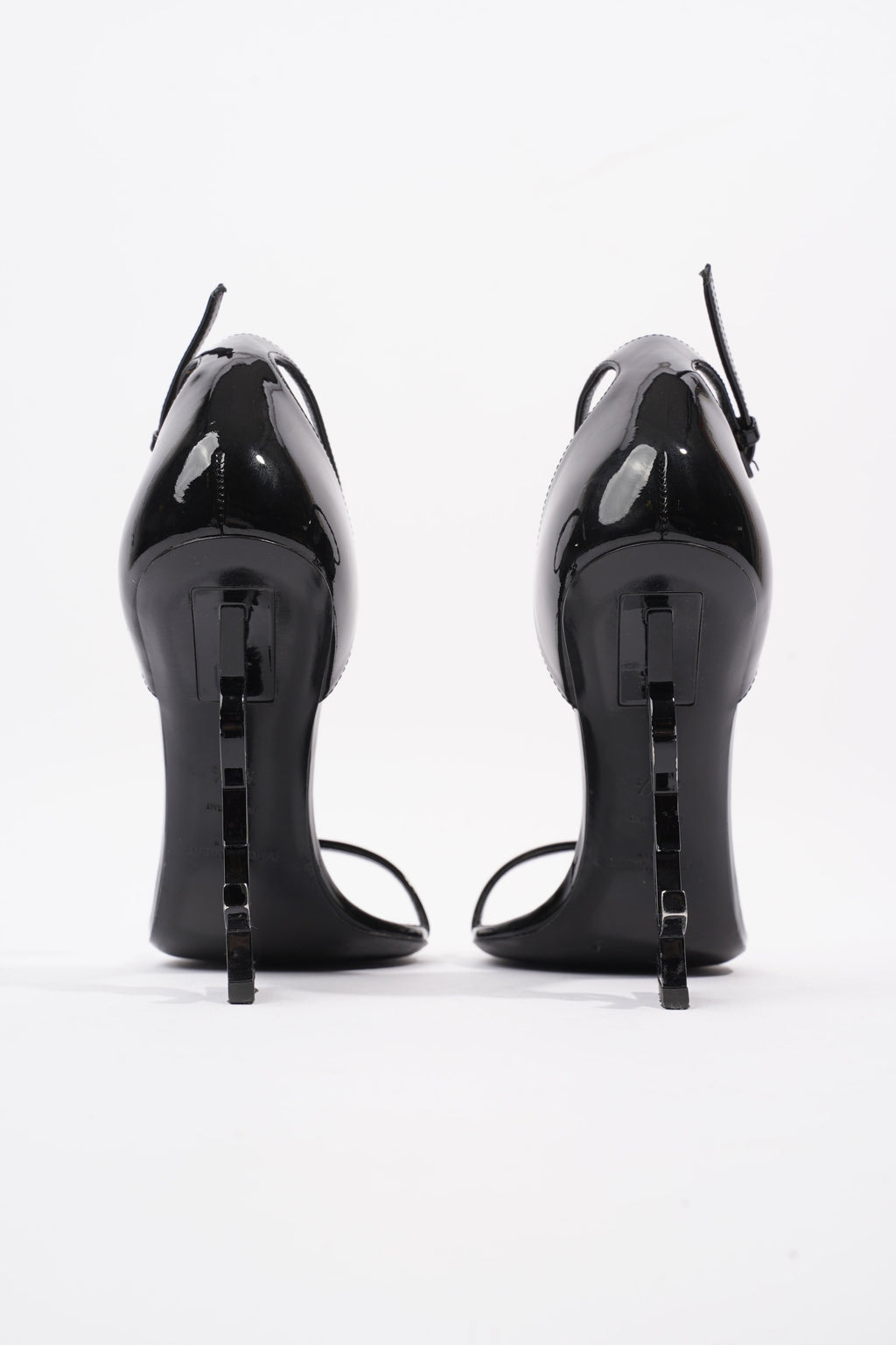 Saint Laurent Opyum Sandal 110 Black Patent Leather EU 37.5 UK 4.5
