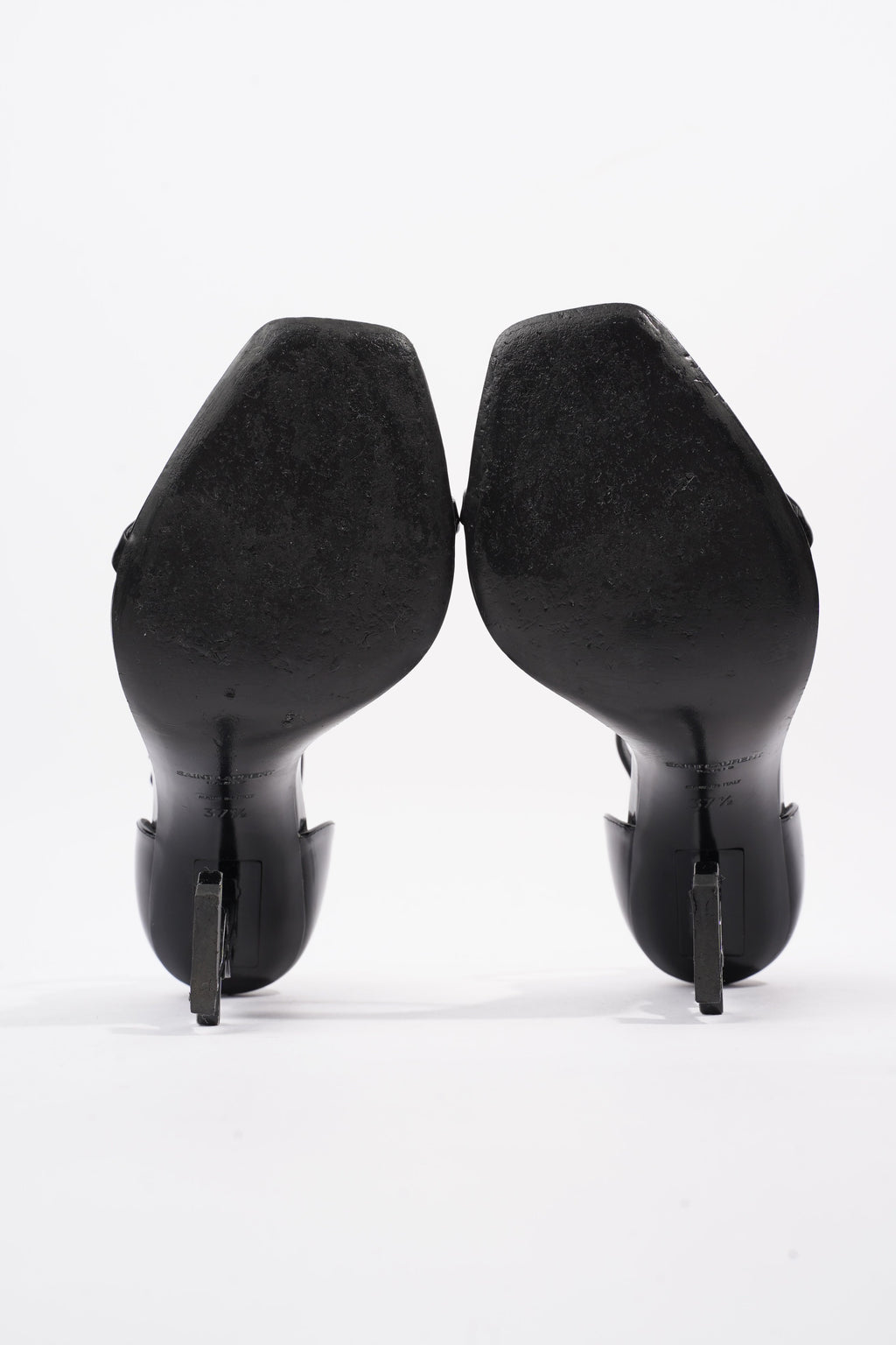 Saint Laurent Opyum Sandal 110 Black Patent Leather EU 37.5 UK 4.5