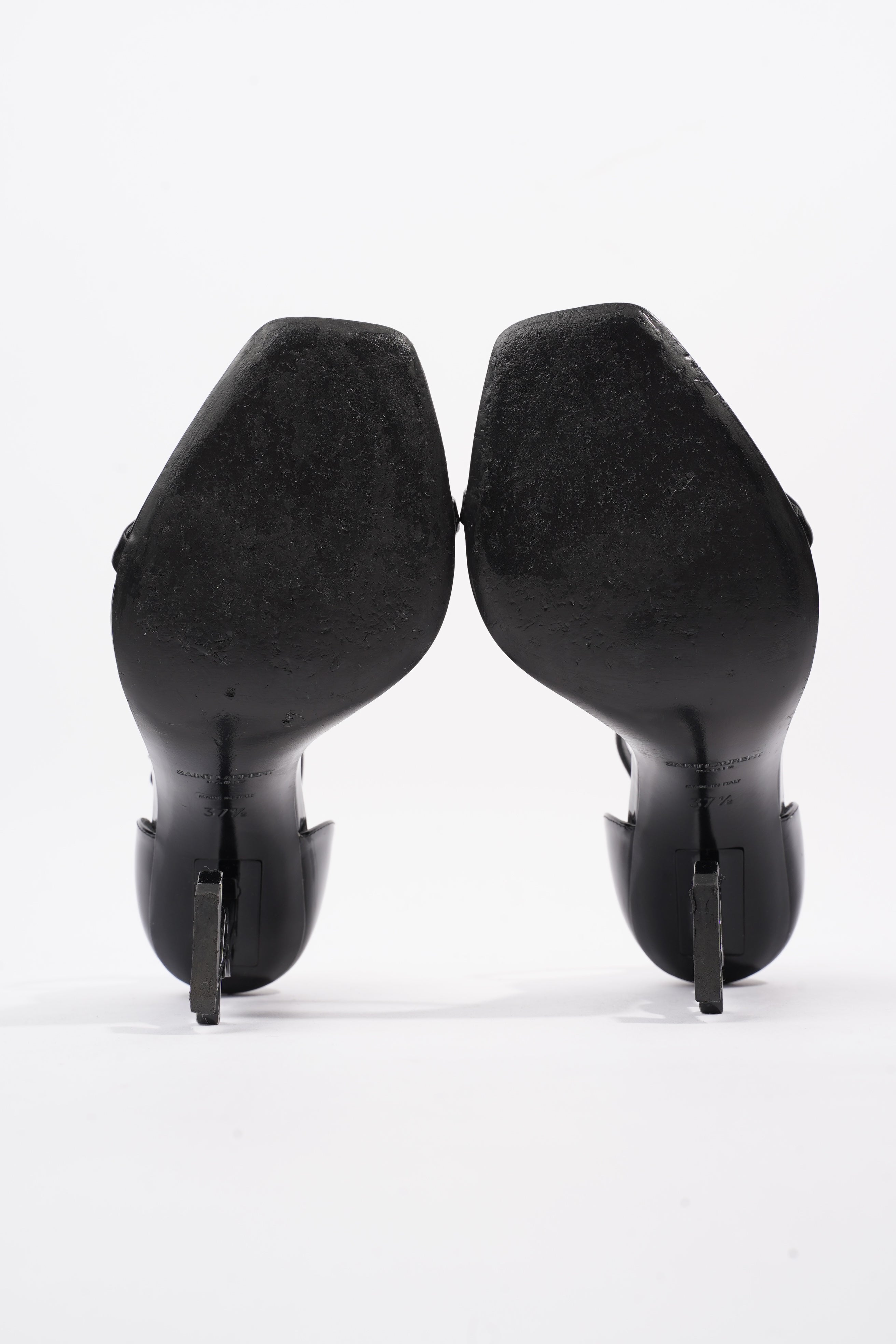 Saint Laurent Opyum Sandal 110 Black Patent Leather EU 37.5 UK 4.5
