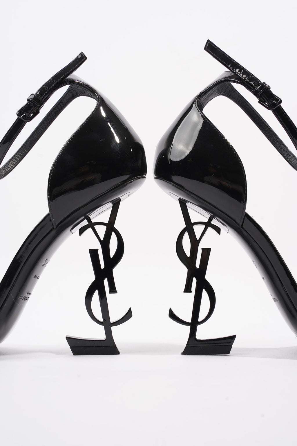 Saint Laurent Opyum Sandal 110 Black Patent Leather EU 37.5 UK 4.5
