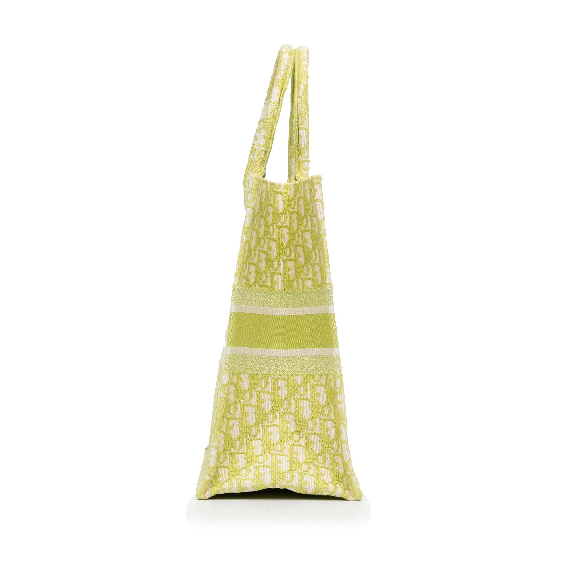 Dior Book Tote Green Oblique Canvas