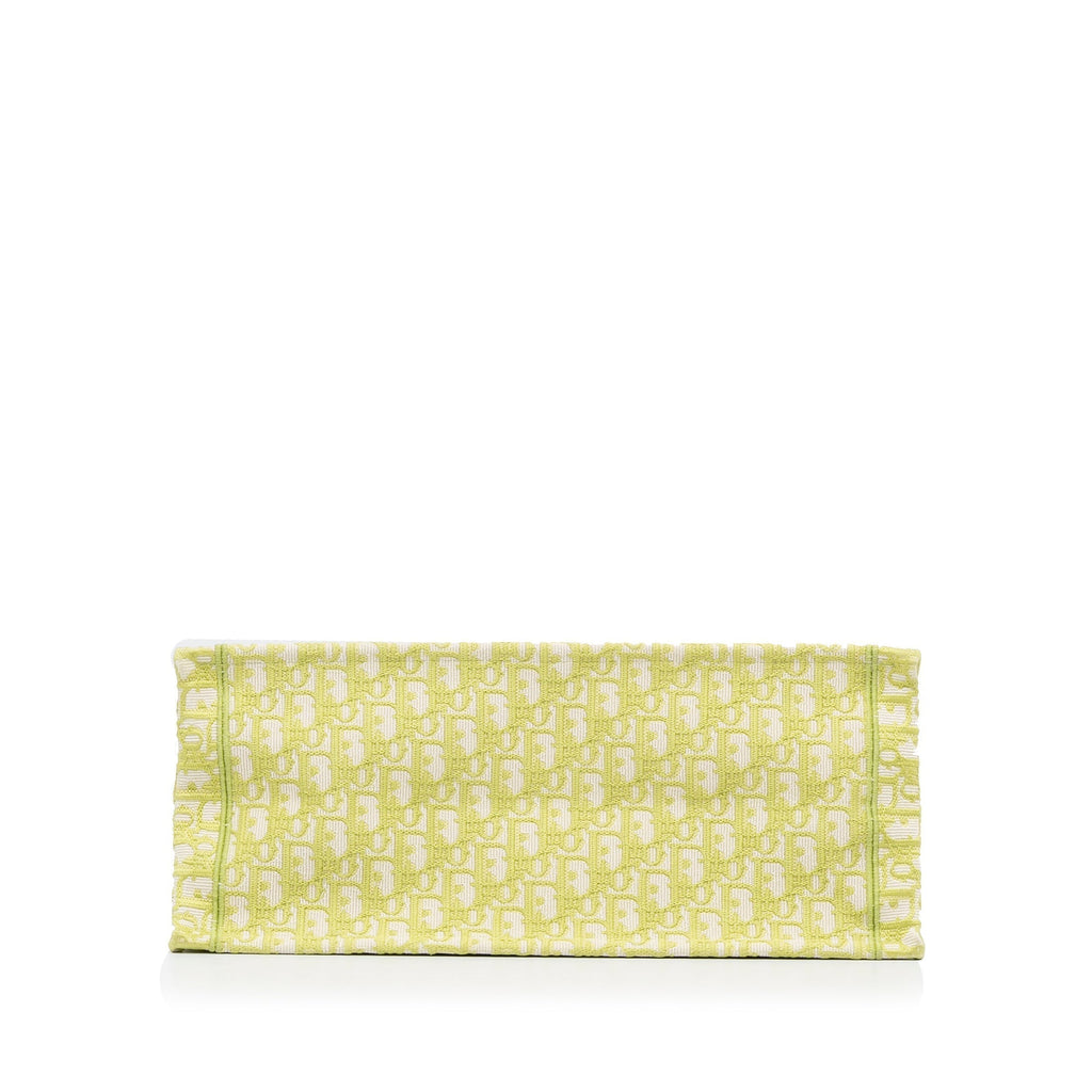 Dior Book Tote Green Oblique Canvas
