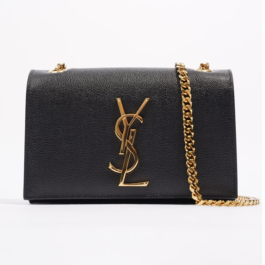 Saint Laurent Kate Black Leather Mini