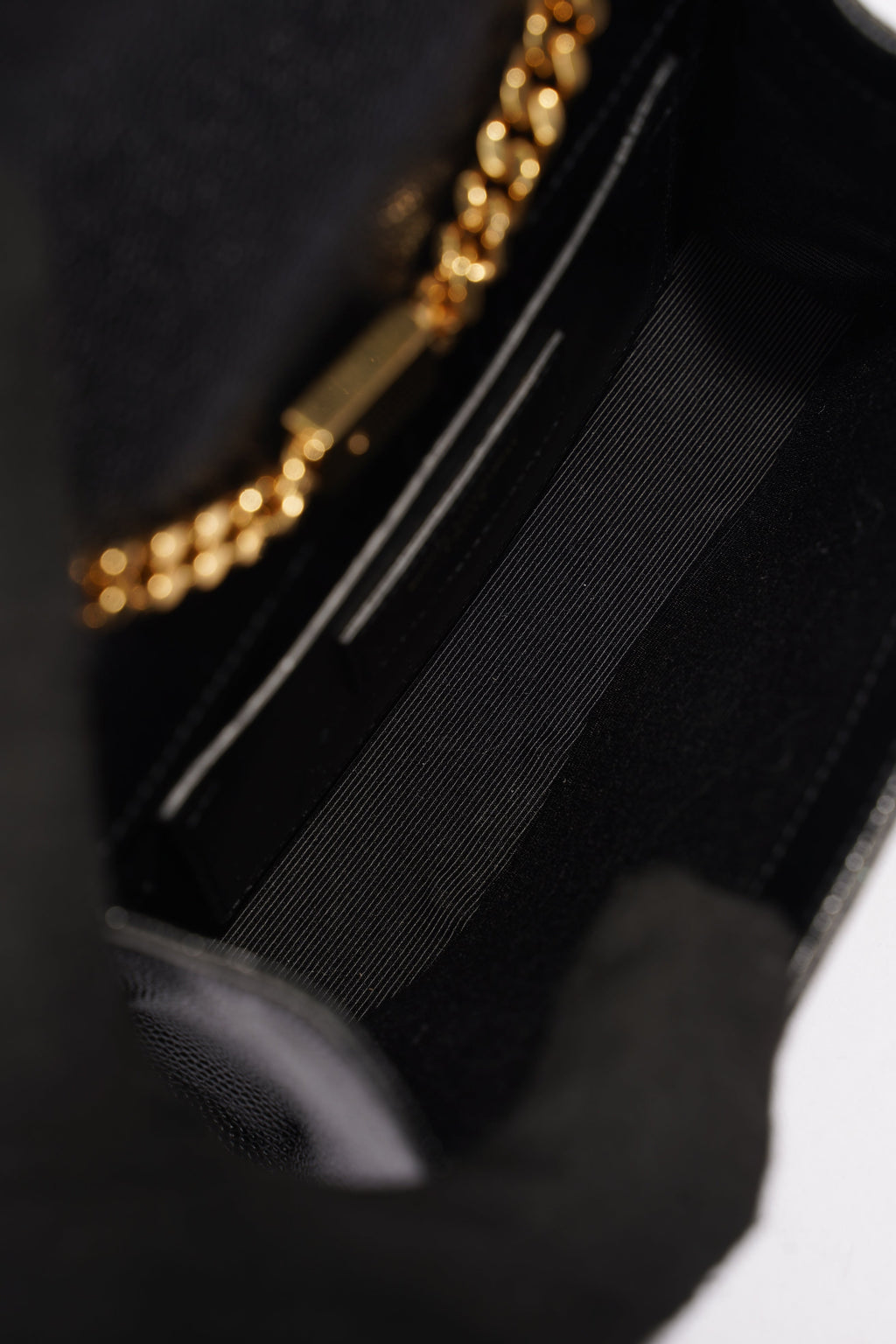 Saint Laurent Kate Black Leather Mini