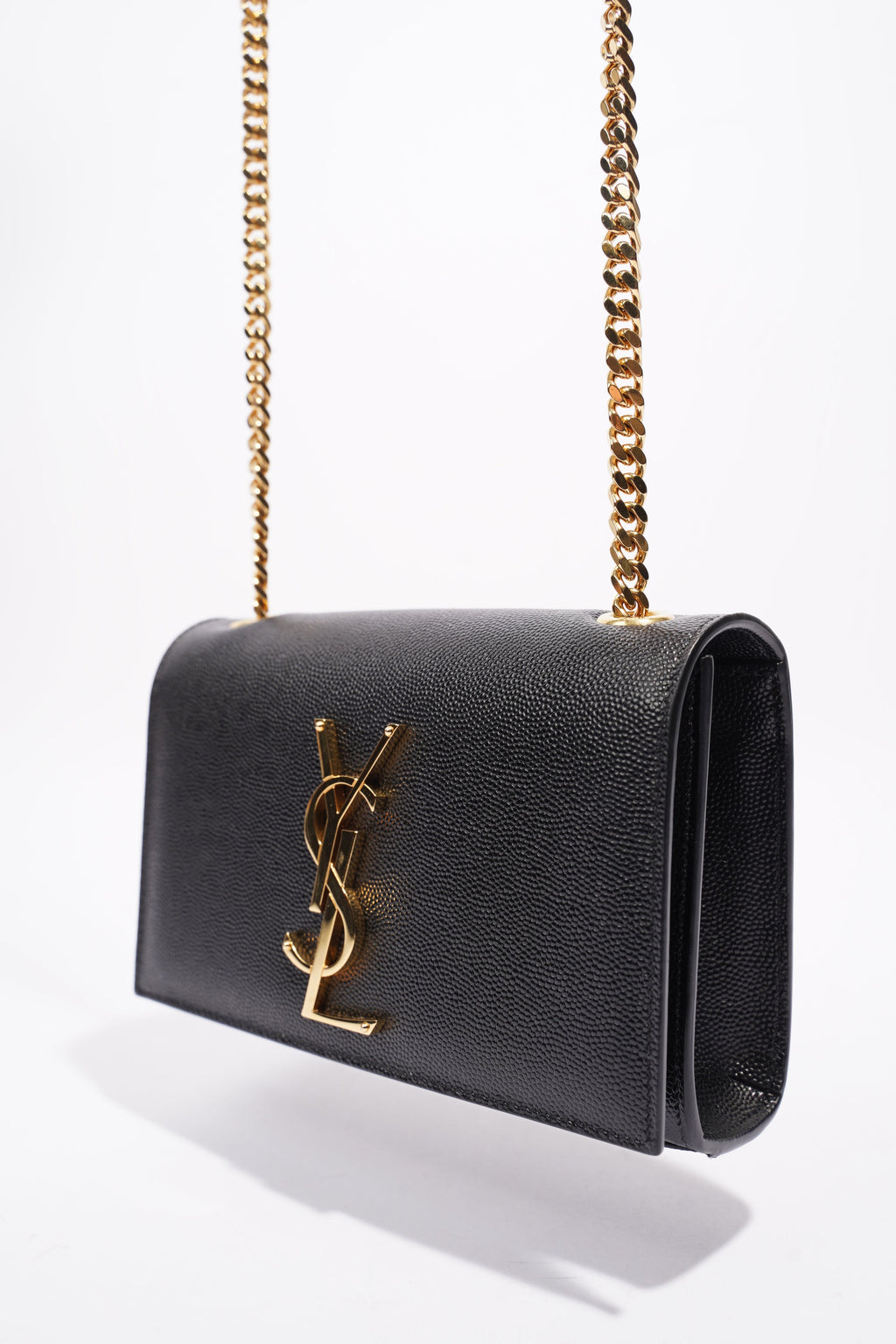 Saint Laurent Kate Black Leather Mini