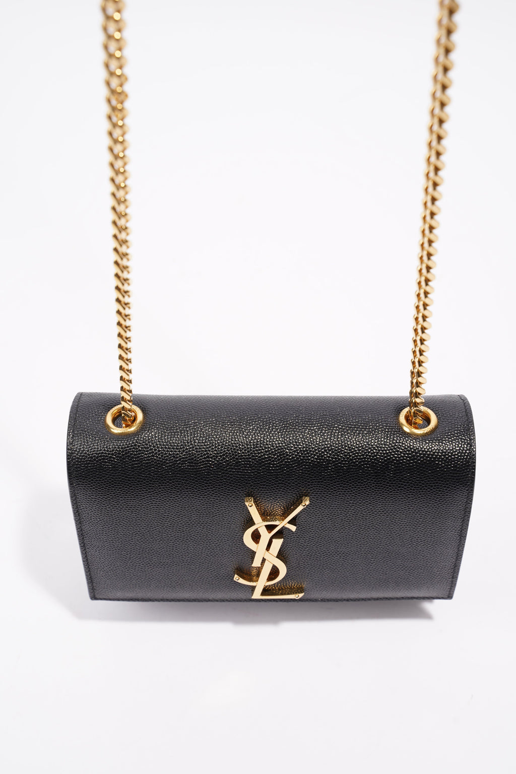 Saint Laurent Kate Black Leather Mini