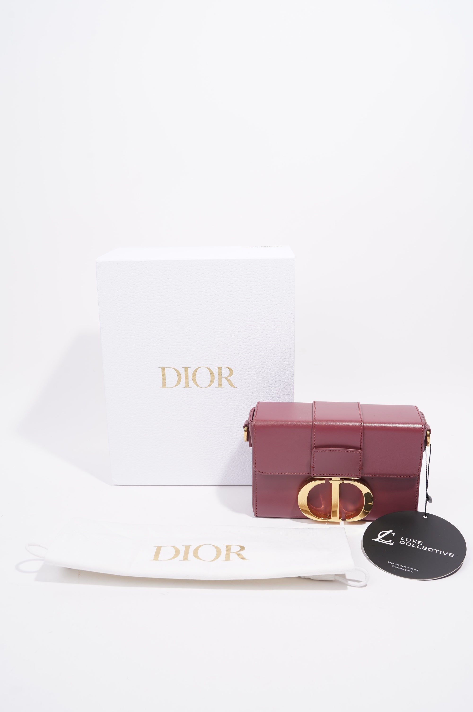 Christian Dior 30 Motaigne Box Bag Grape Leather