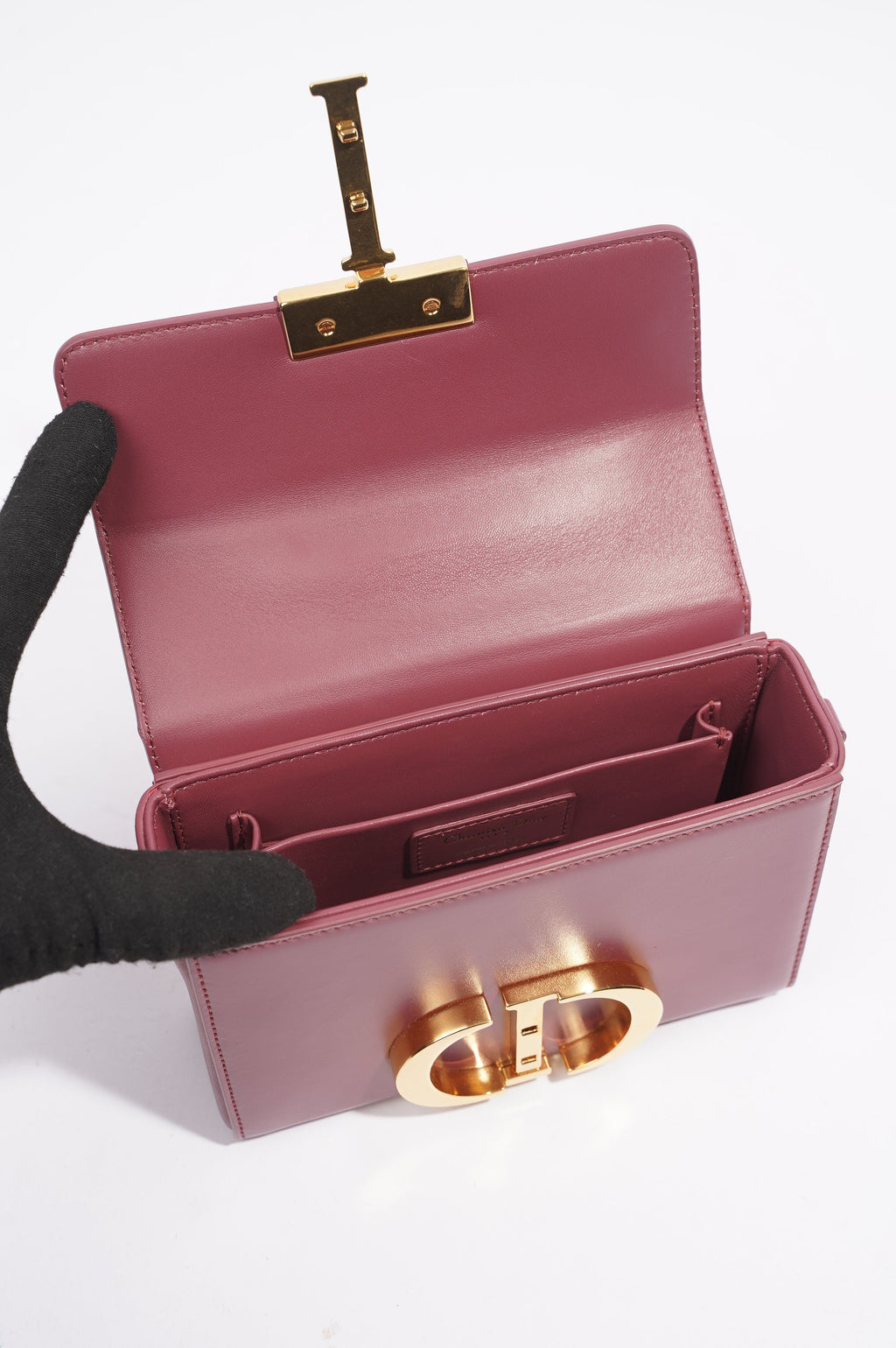 Christian Dior 30 Motaigne Box Bag Grape Leather