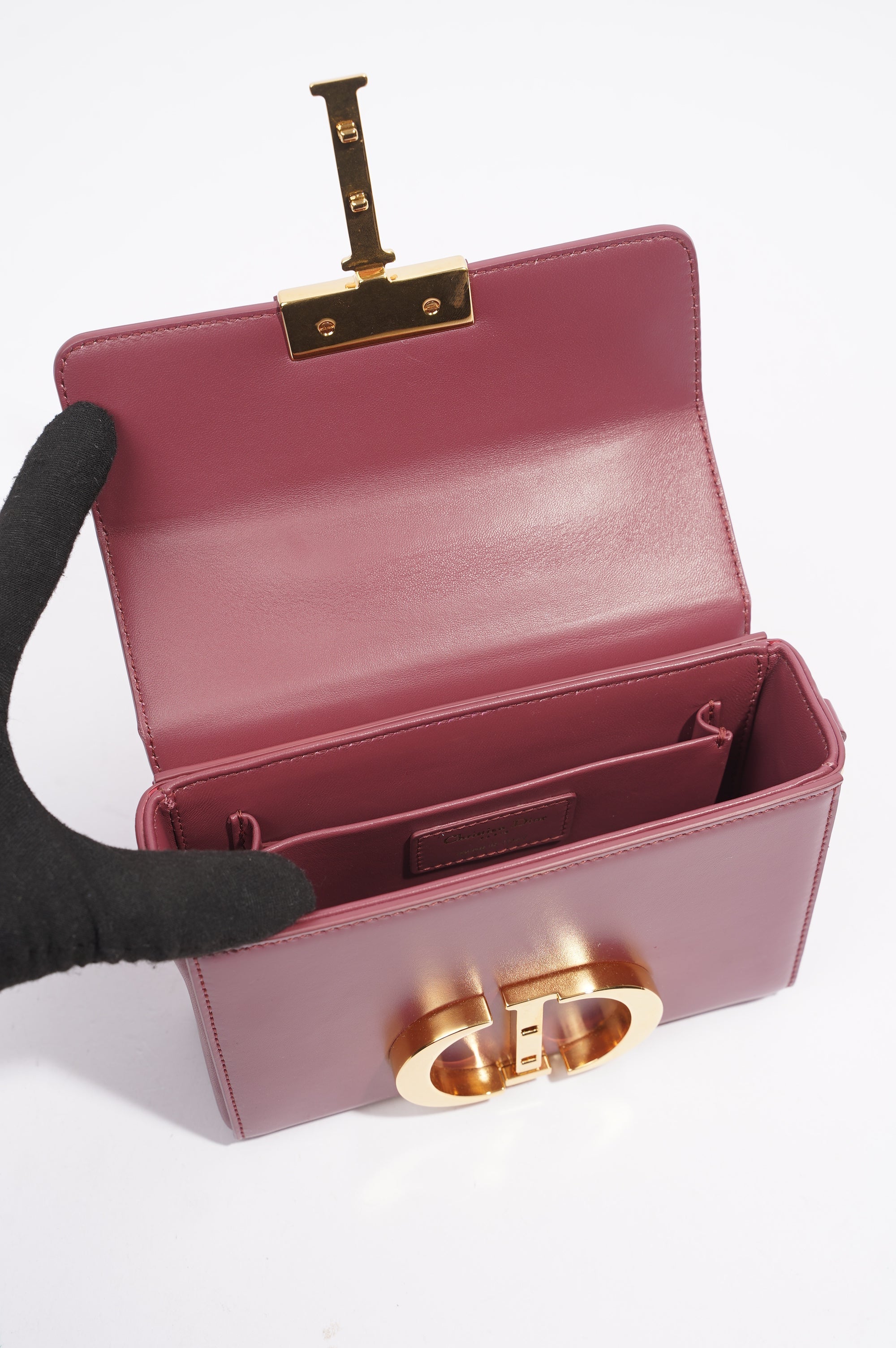 Christian Dior 30 Motaigne Box Bag Grape Leather