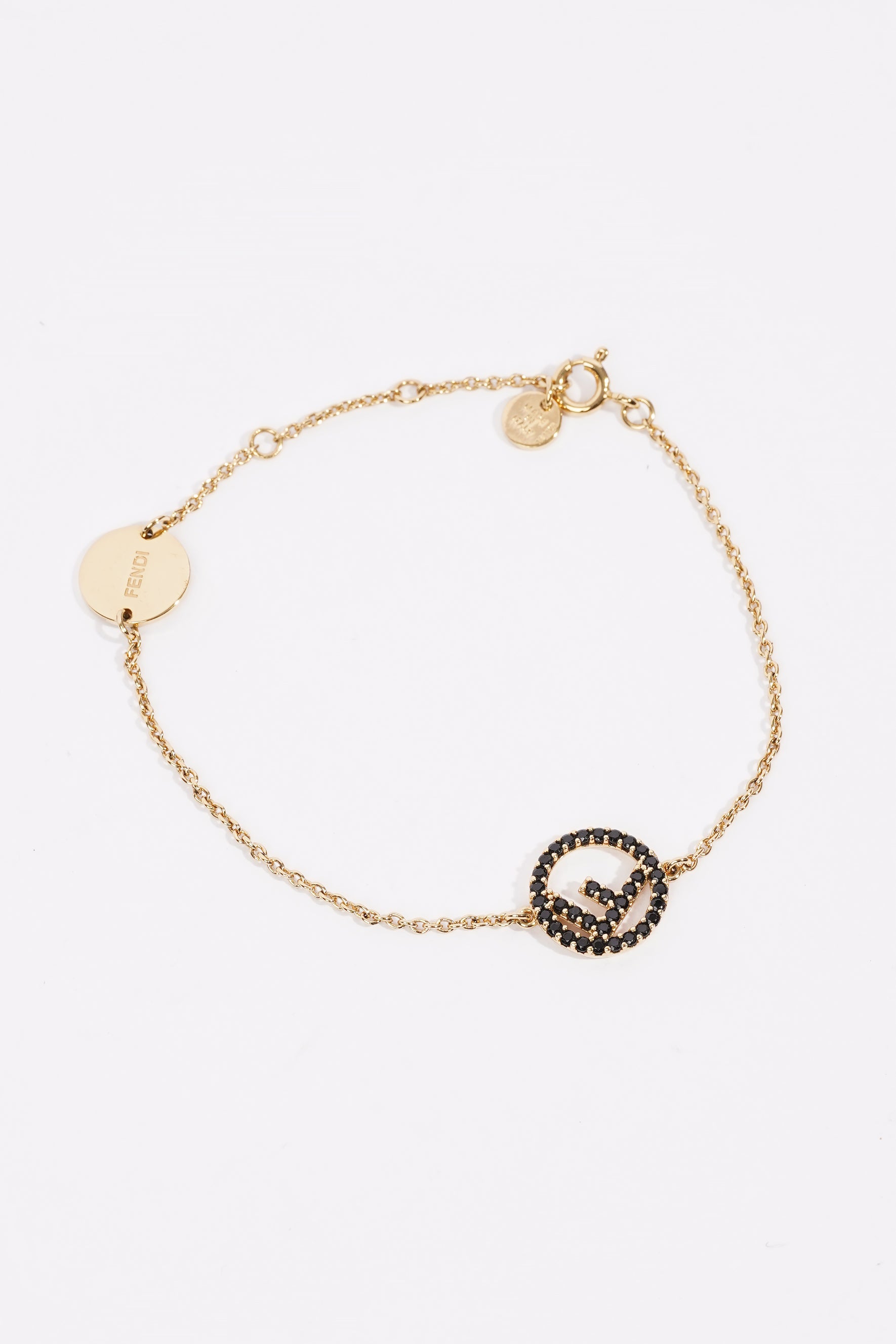 Fendi F is Fendi Bracelet Gold / Black Base Metal