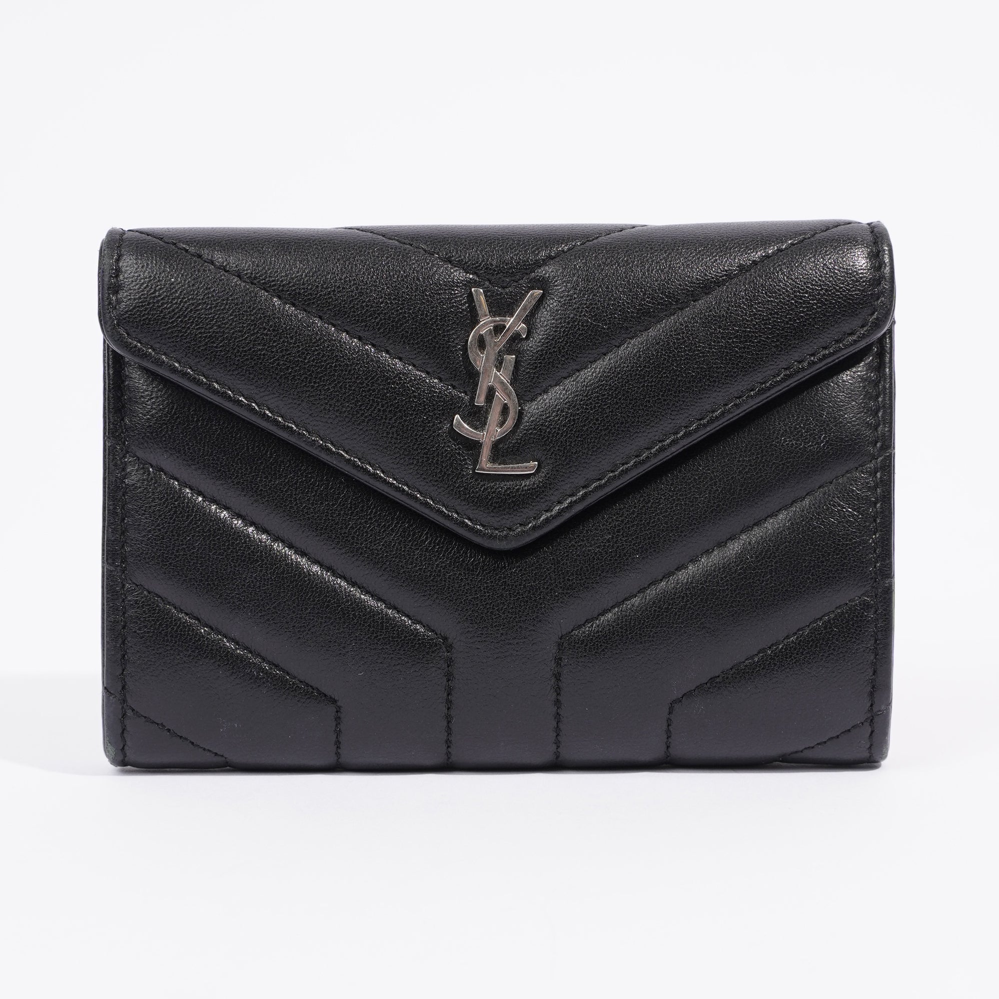 Saint Laurent Small Envelope Wallet Black Leather