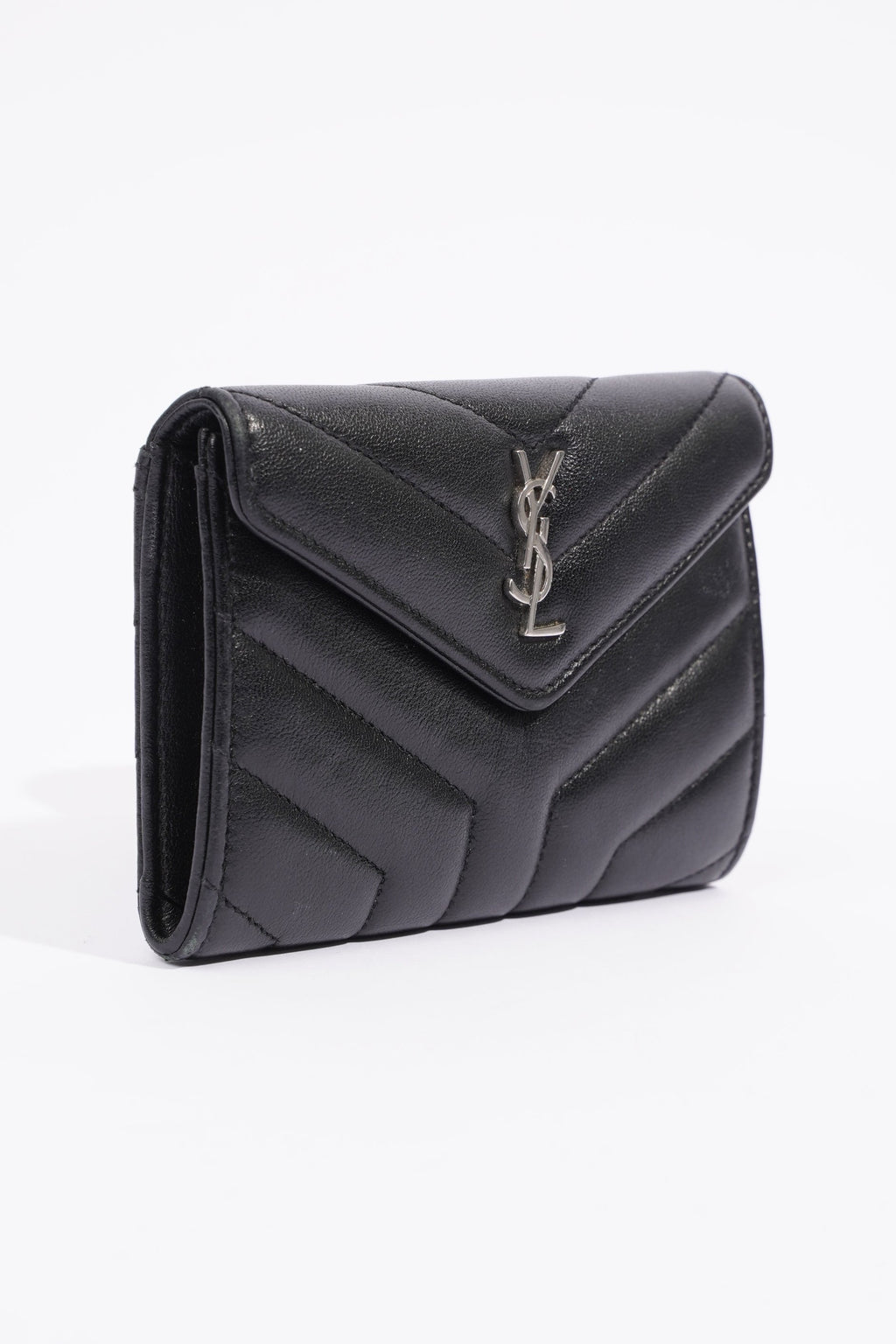Saint Laurent Small Envelope Wallet Black Leather