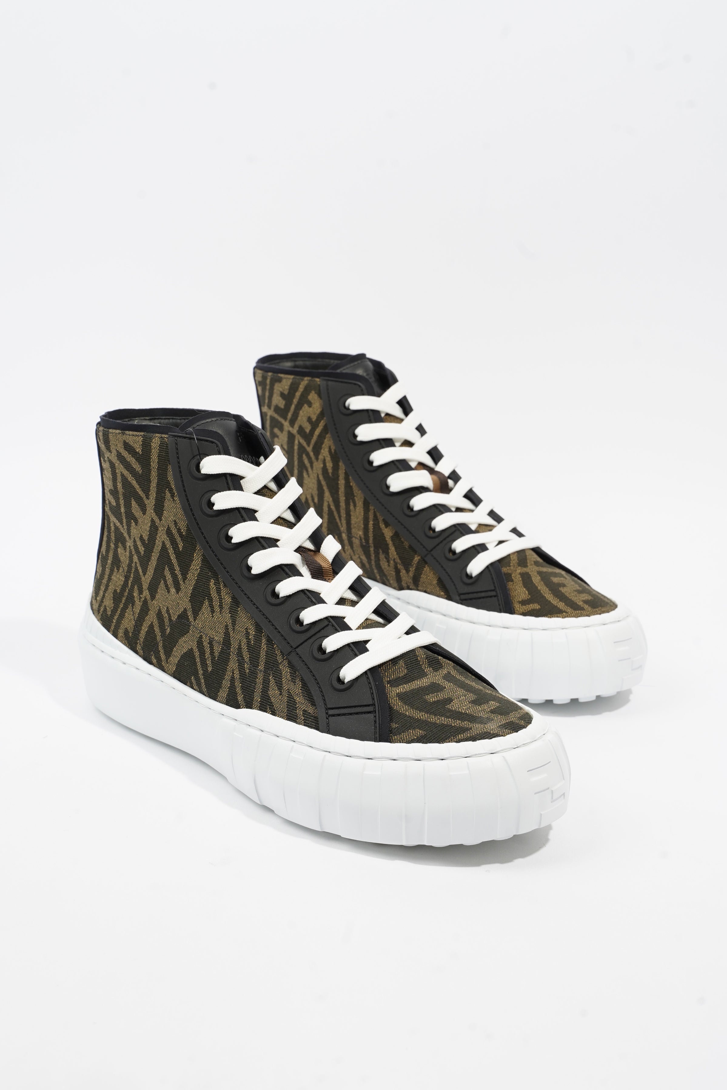 Fendi FF Vertigo High Top Zucca Canvas EU 43 UK 9