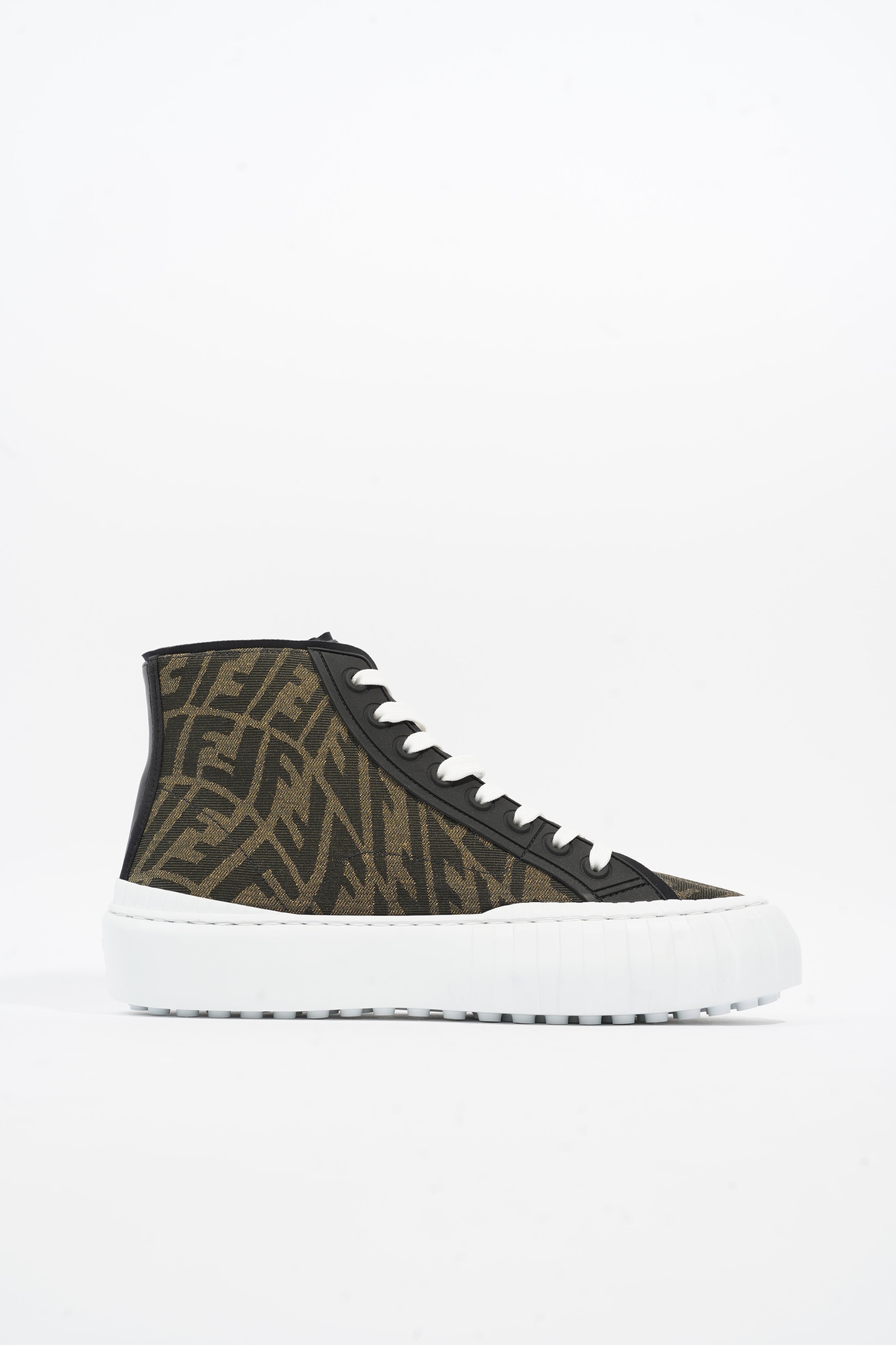 Fendi FF Vertigo High Top Zucca Canvas EU 43 UK 9