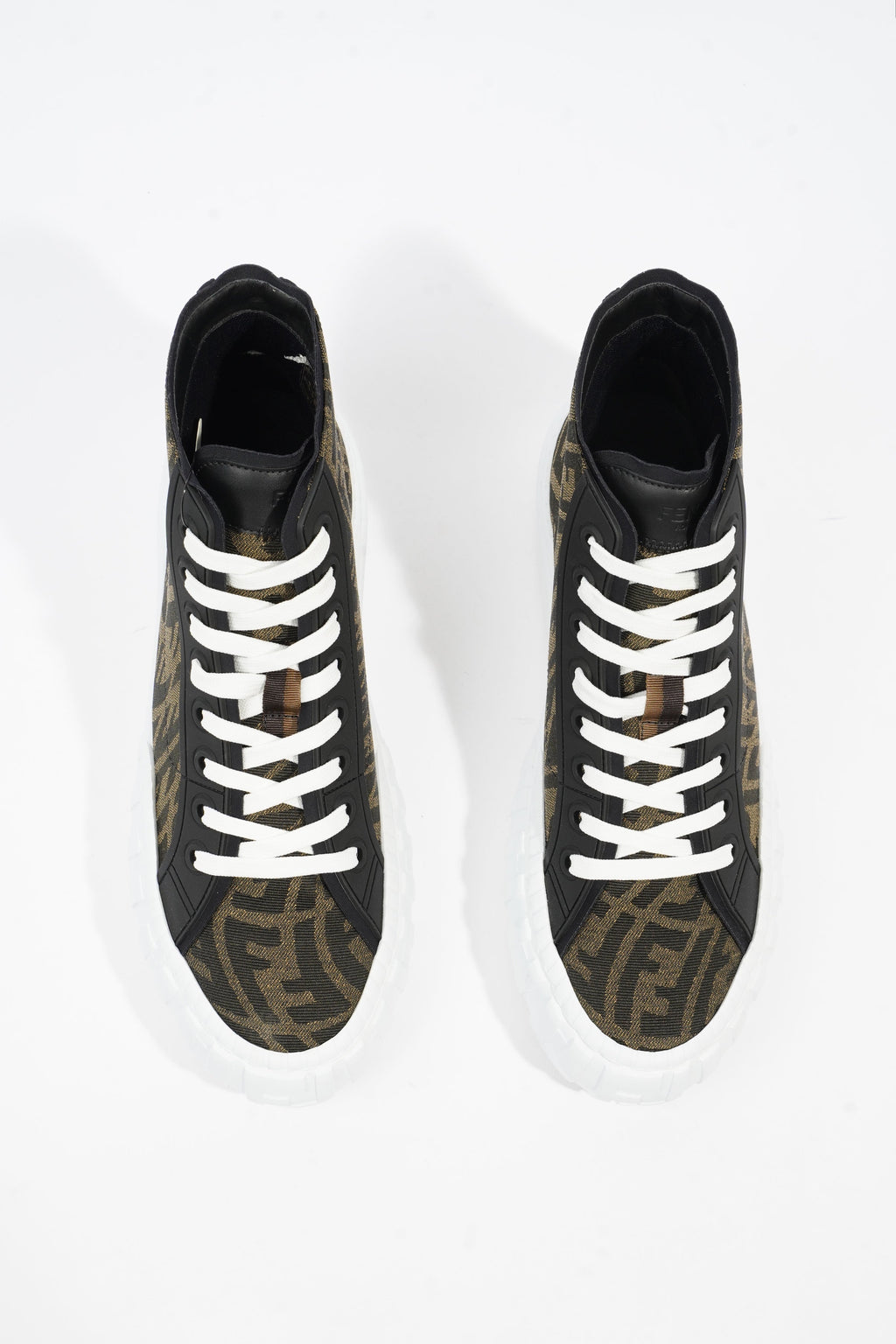 Fendi FF Vertigo High Top Zucca Canvas EU 43 UK 9