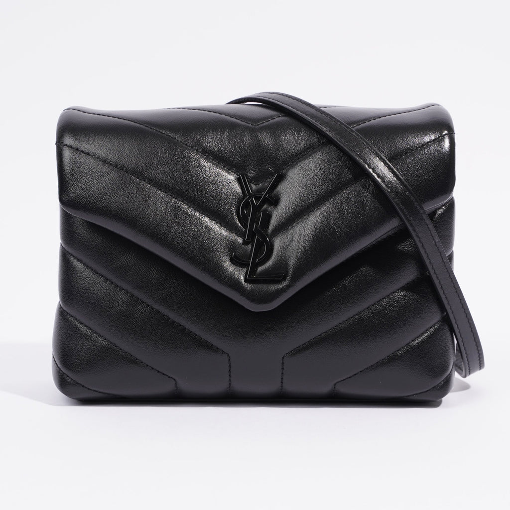 Saint Laurent Toy LouLou Black Calfskin Leather