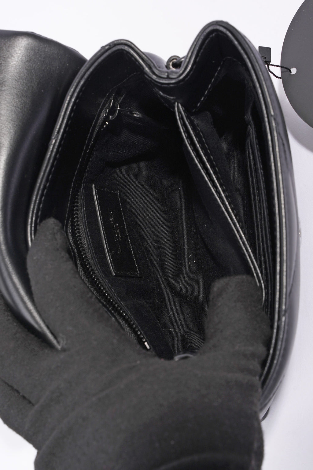 Saint Laurent Toy LouLou Black Calfskin Leather