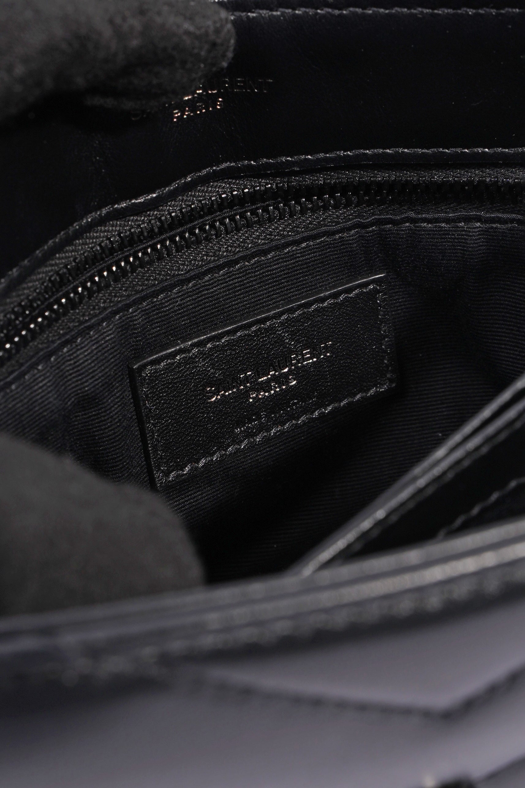 Saint Laurent Toy LouLou Black Calfskin Leather
