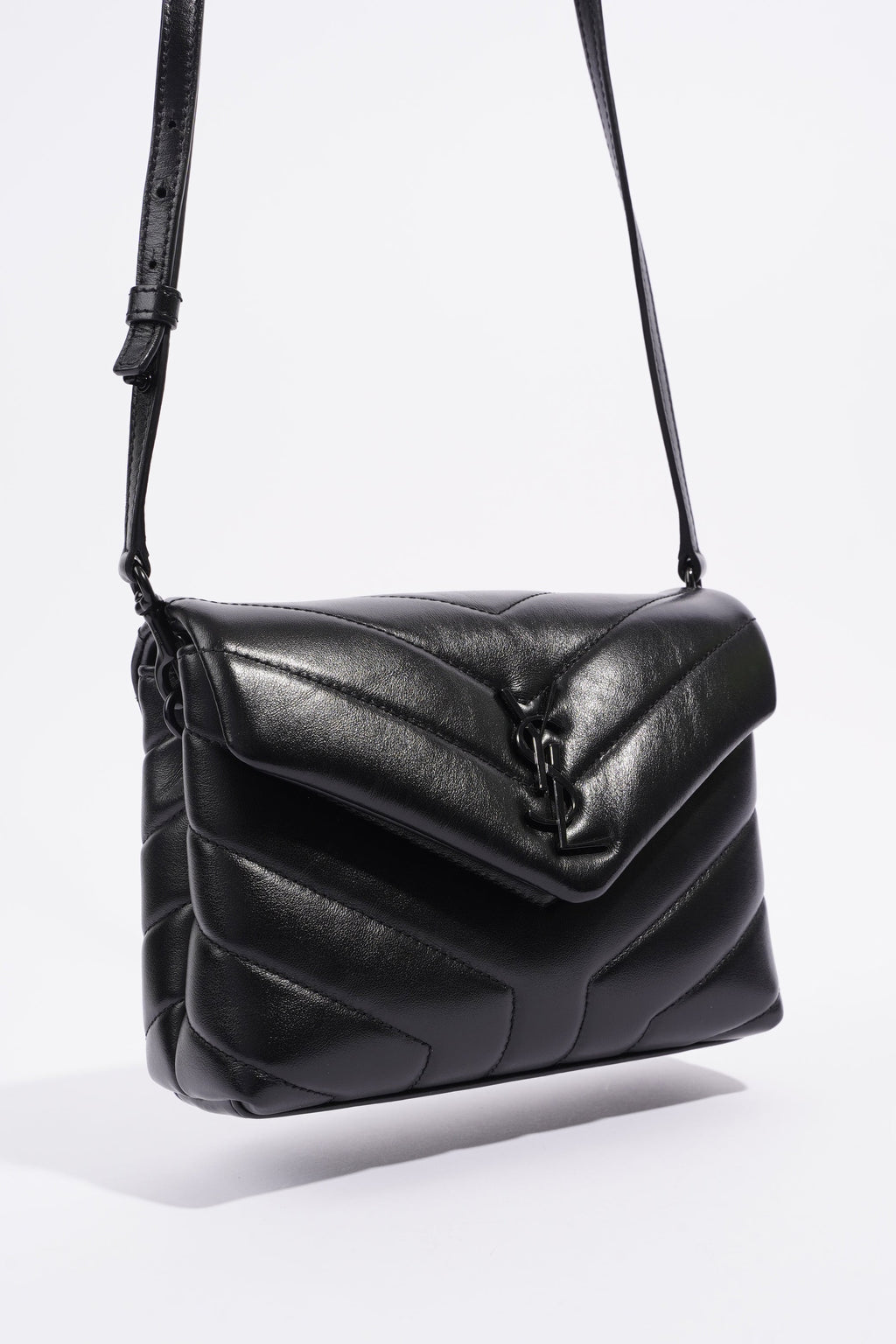 Saint Laurent Toy LouLou Black Calfskin Leather