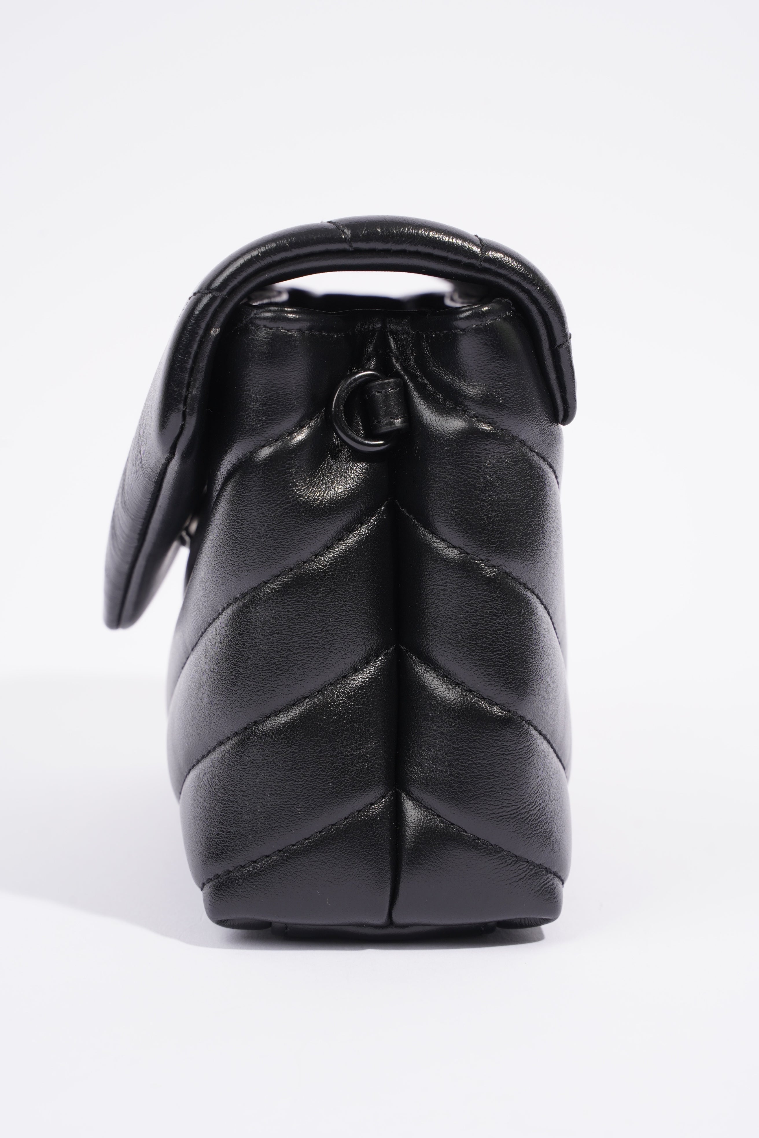 Saint Laurent Toy LouLou Black Calfskin Leather