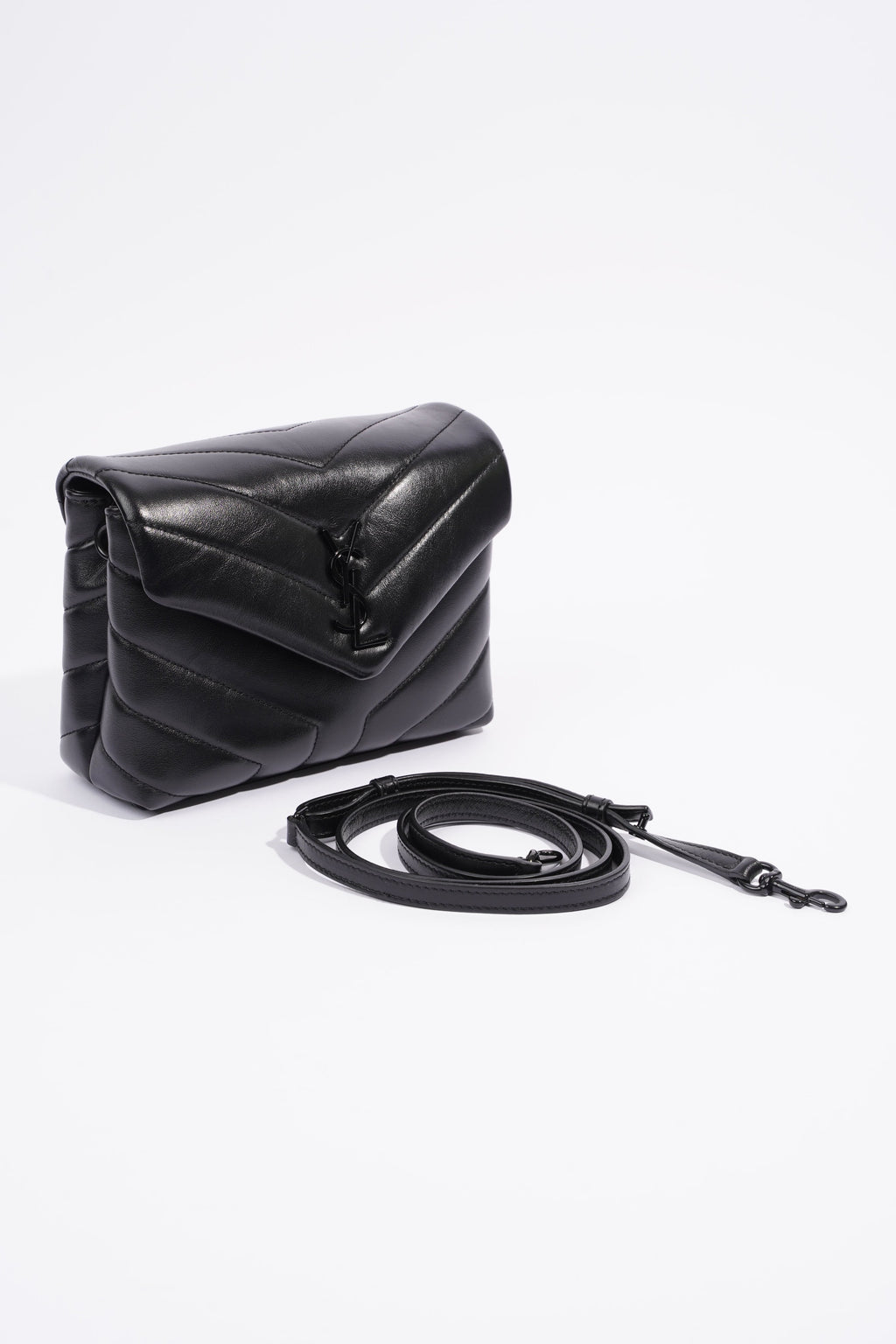 Saint Laurent Toy LouLou Black Calfskin Leather