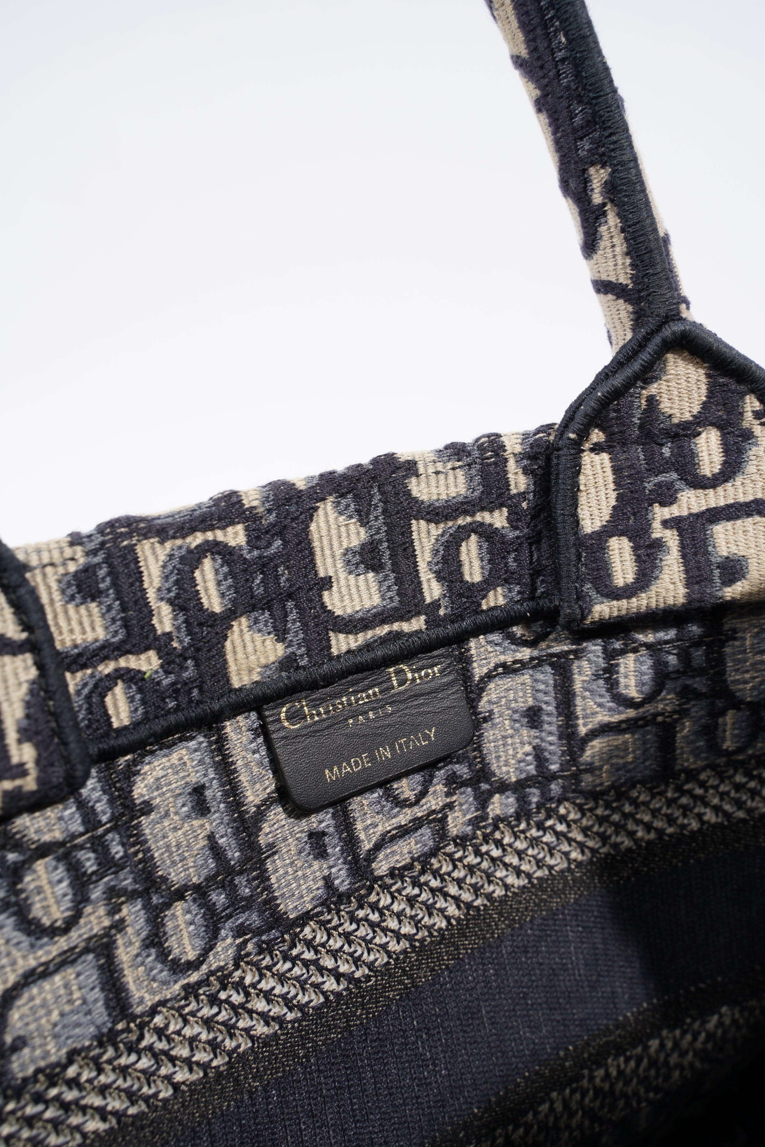 Christian Dior Book Tote Oblique Fabric Small
